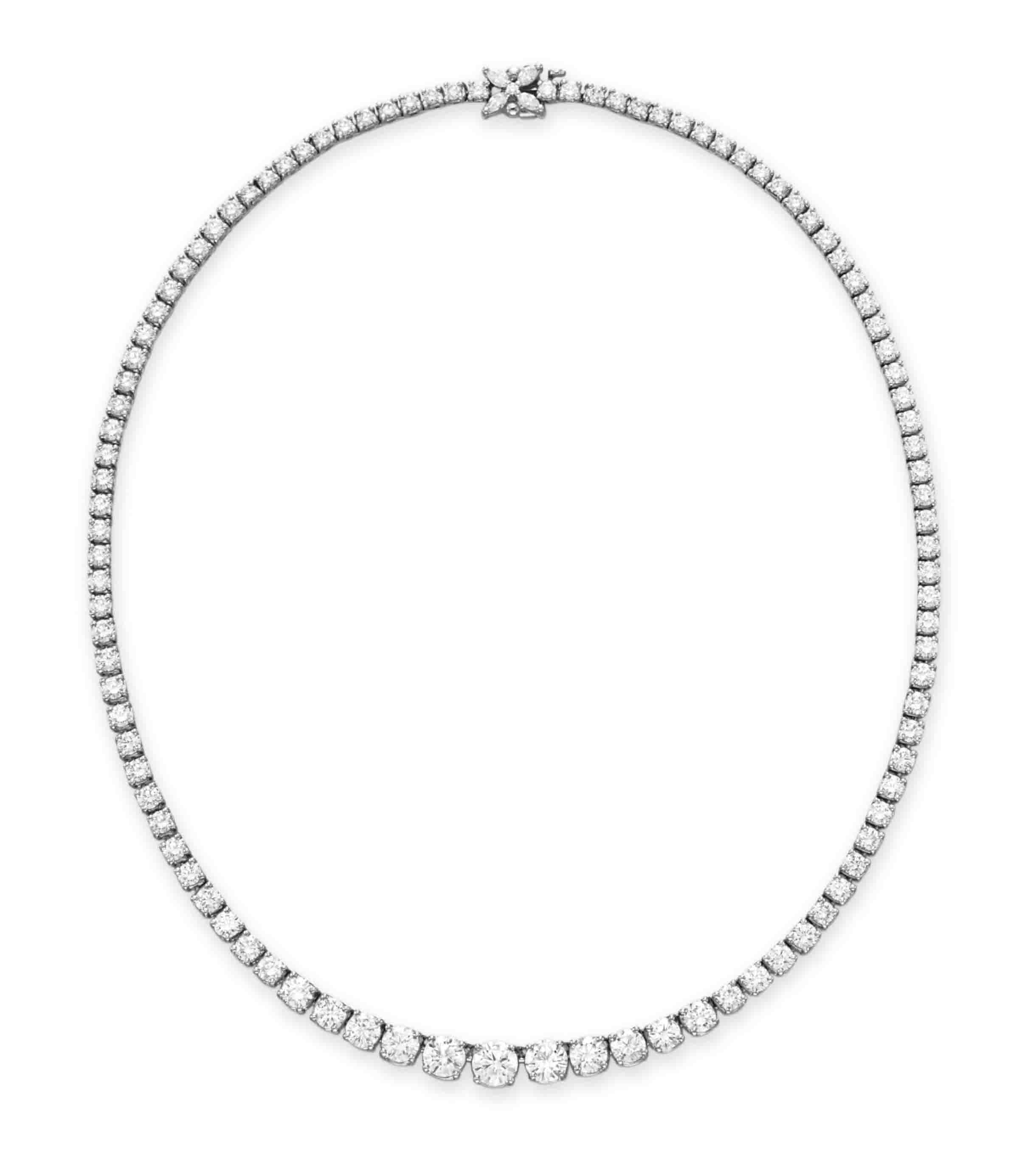 A DIAMOND LINE NECKLACE Christie's