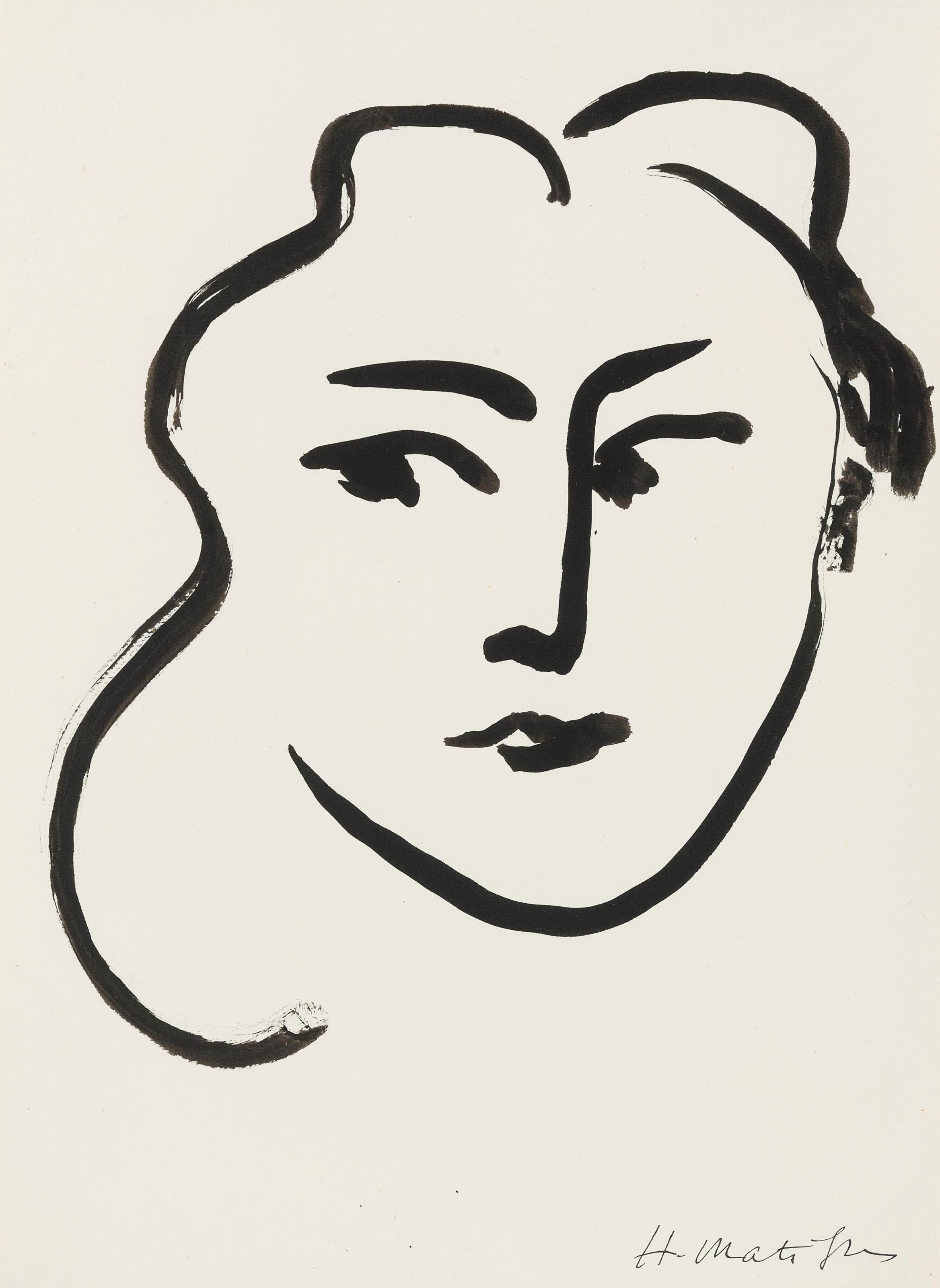 Henri Matisse (18691954) , Tête de femme Christie's