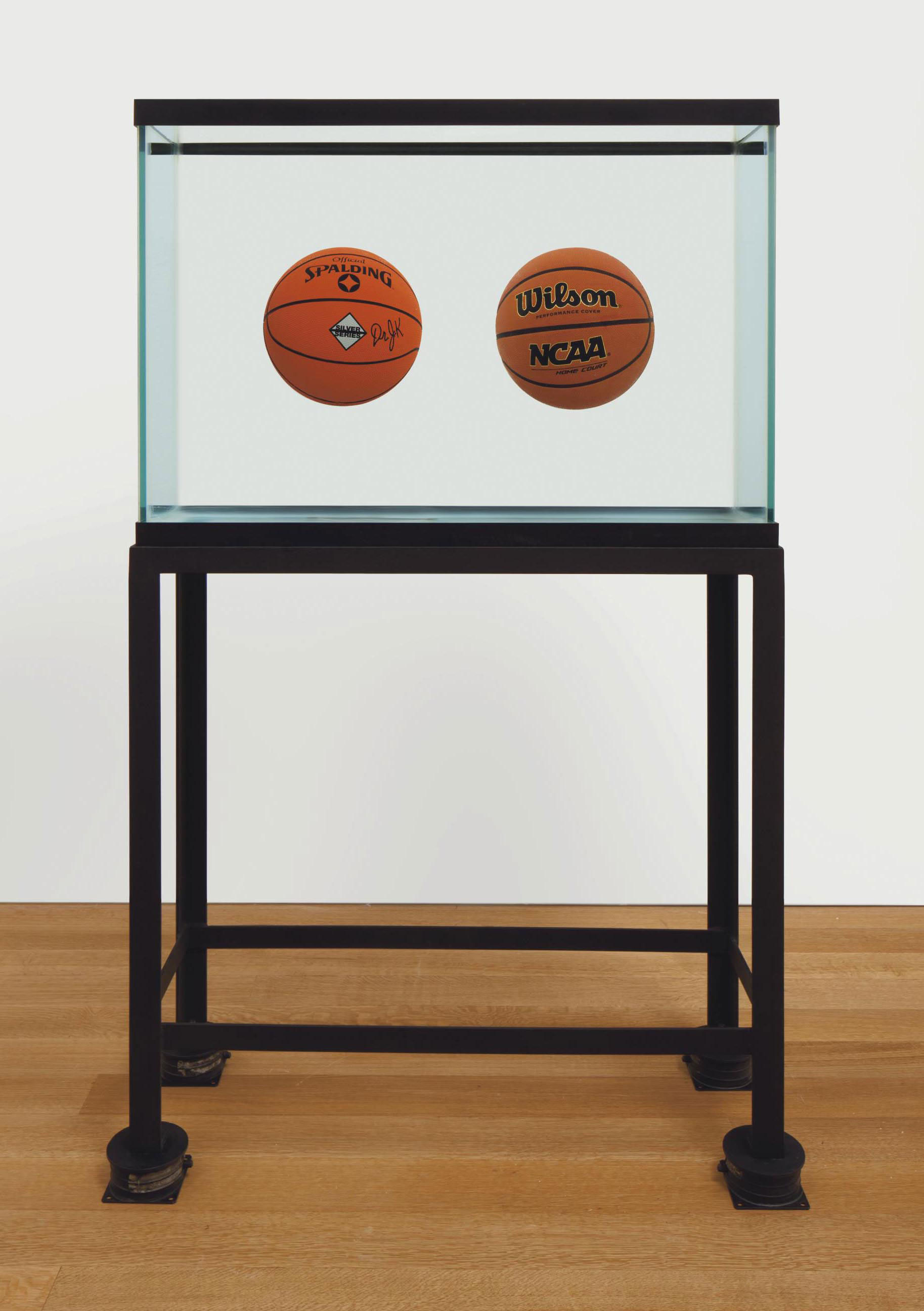 Jeff Koons B 1955 Two Ball Total Equilibrium Tank Spalding