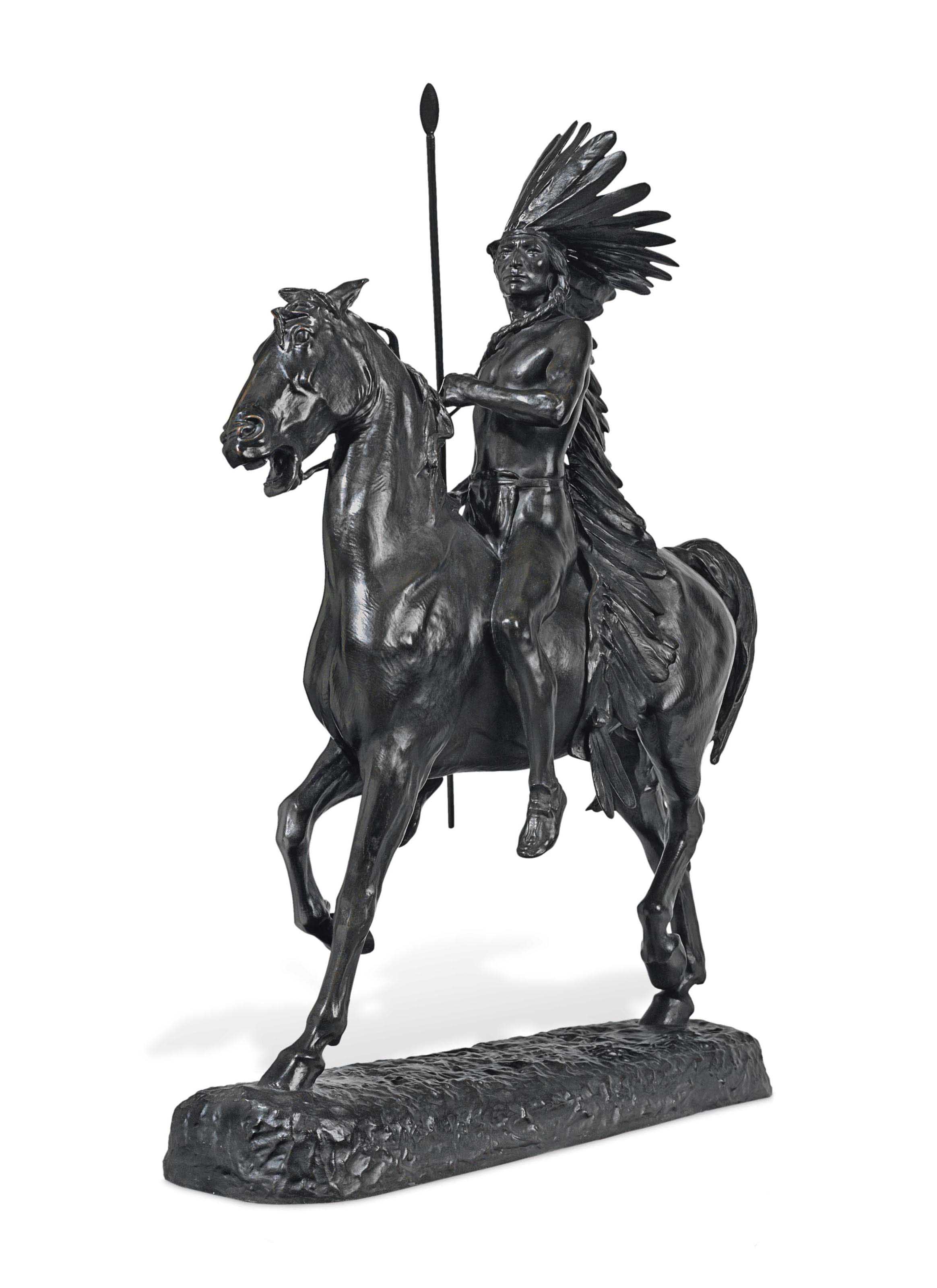 Alexander Phimister Proctor 1860 1950 Indian Warrior - 