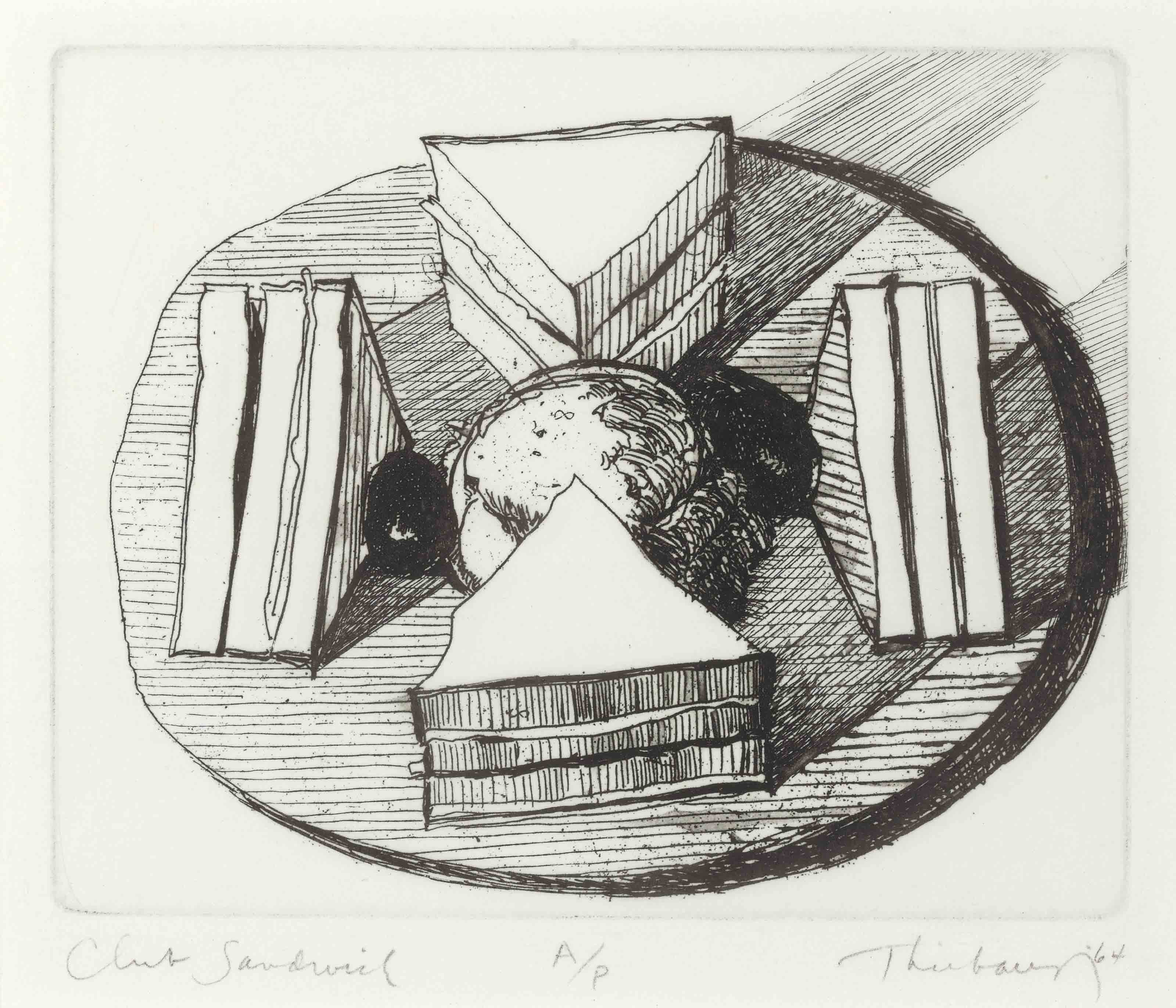 WAYNE THIEBAUD , Club Sandwich, from Delights Christie's