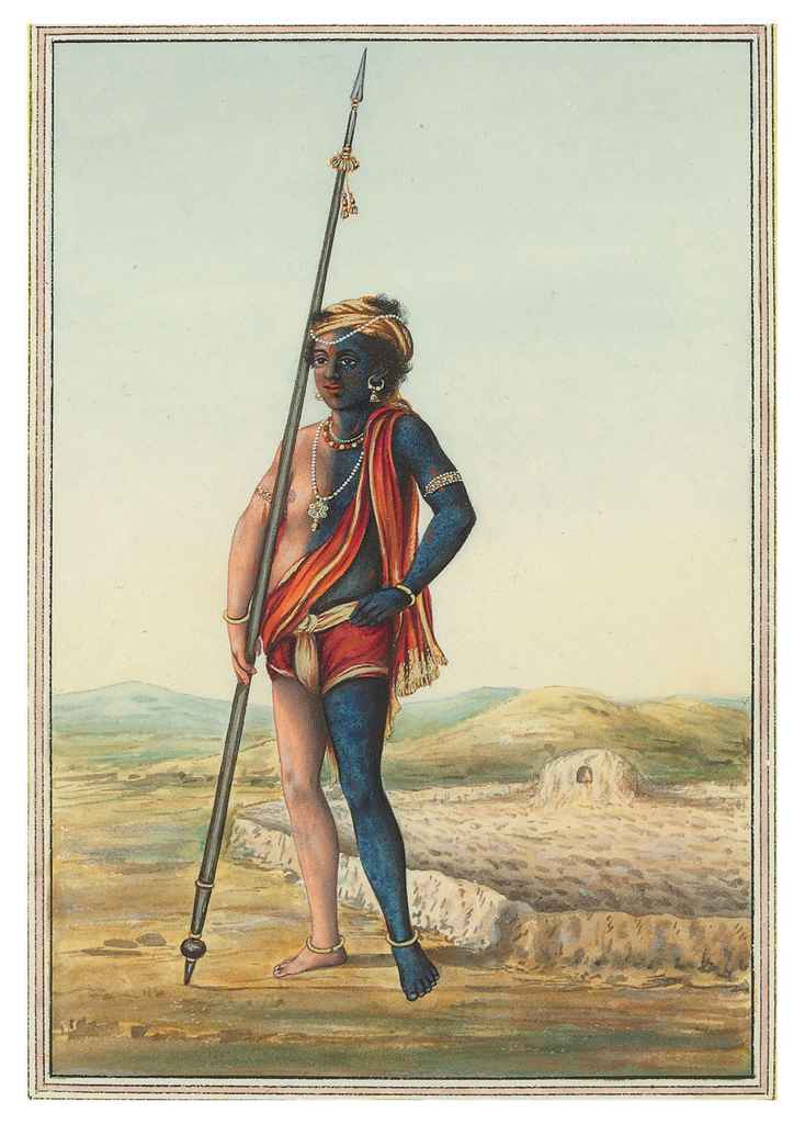 A Painting Of A Vaishnava Yogi India Company School Mid 19th