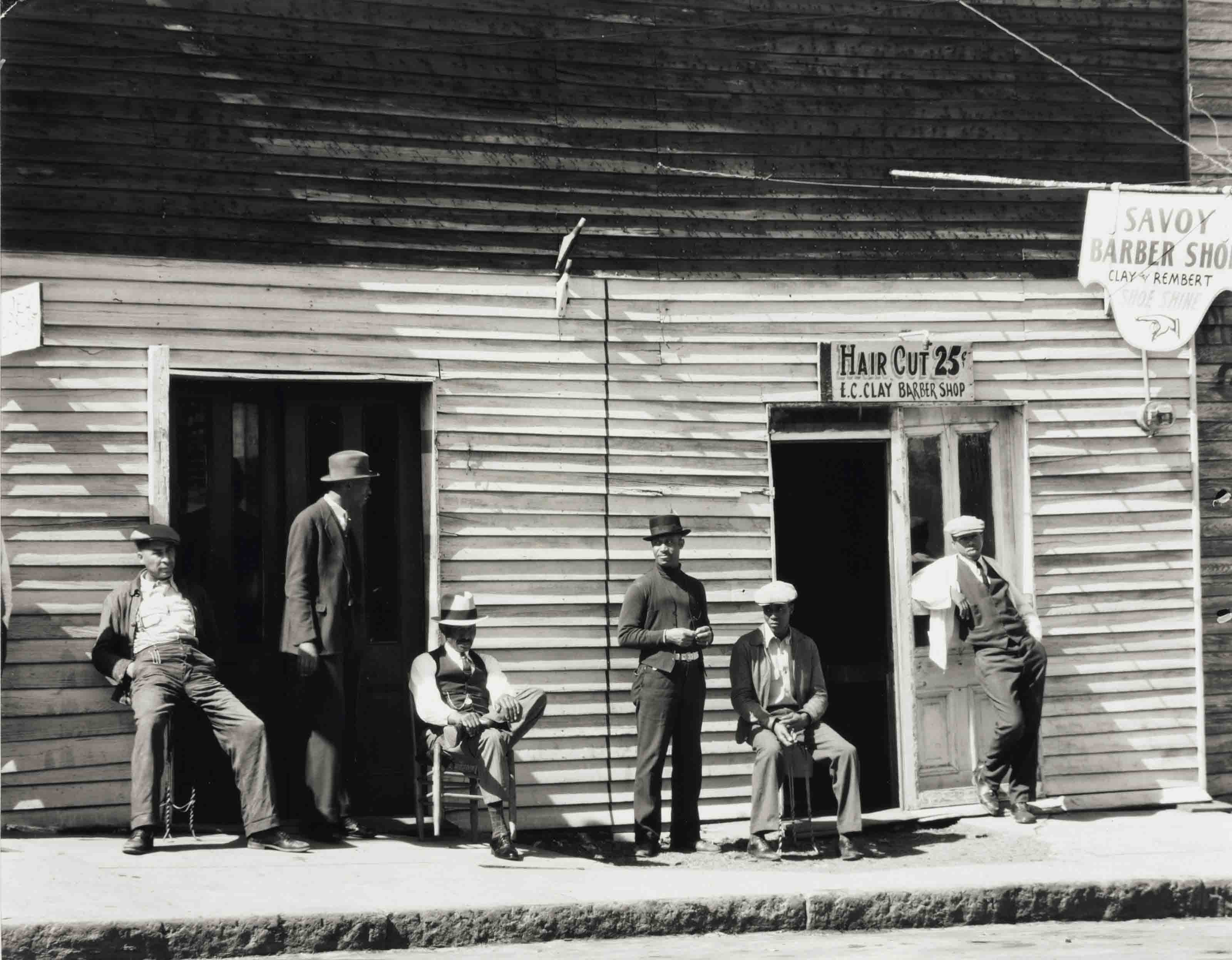 WALKER EVANS (19031975) , Barber's Shop, Vicksburg, Mississippi, 1936 Christie's