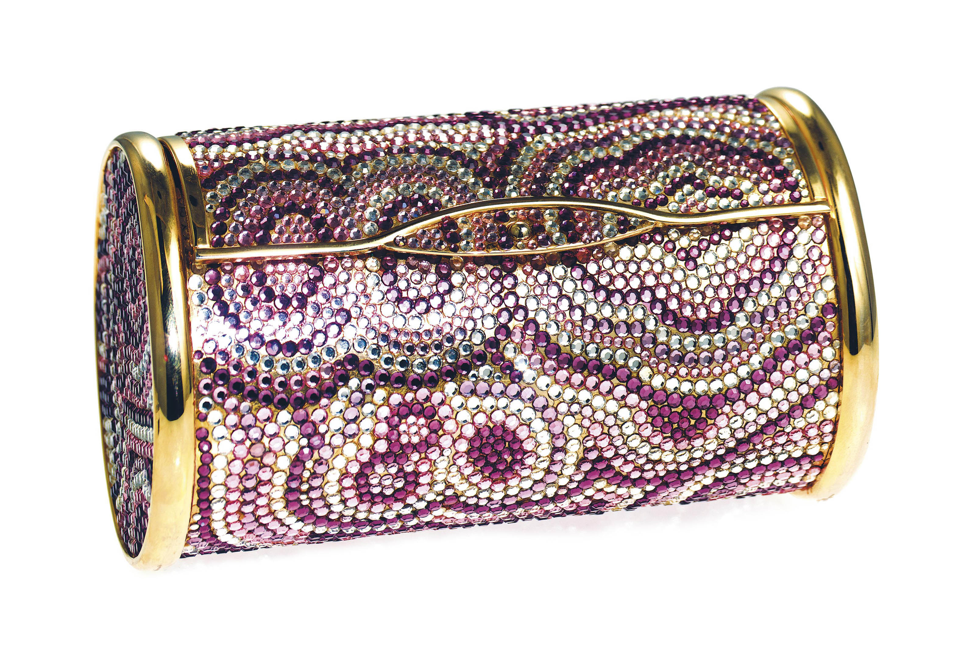 A BARREL-SHAPED MINAUDIÈRE, BY JUDITH LEIBER