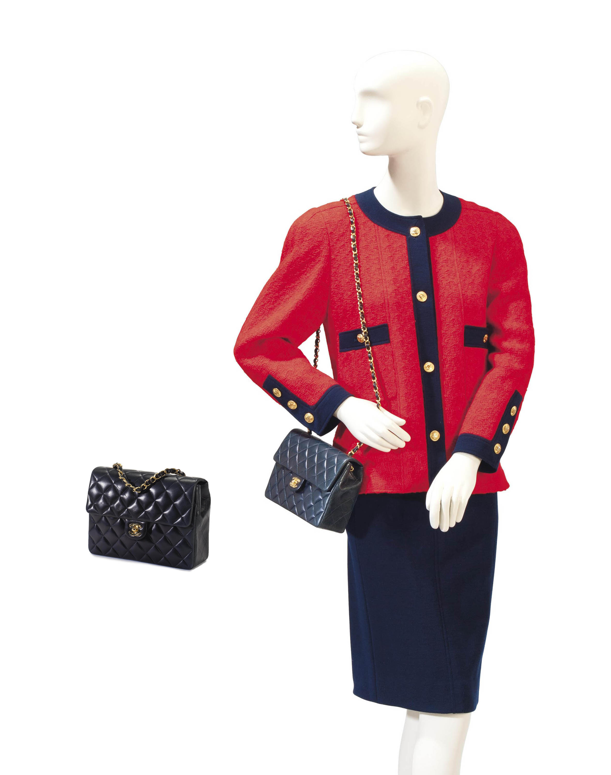 chanel red suit