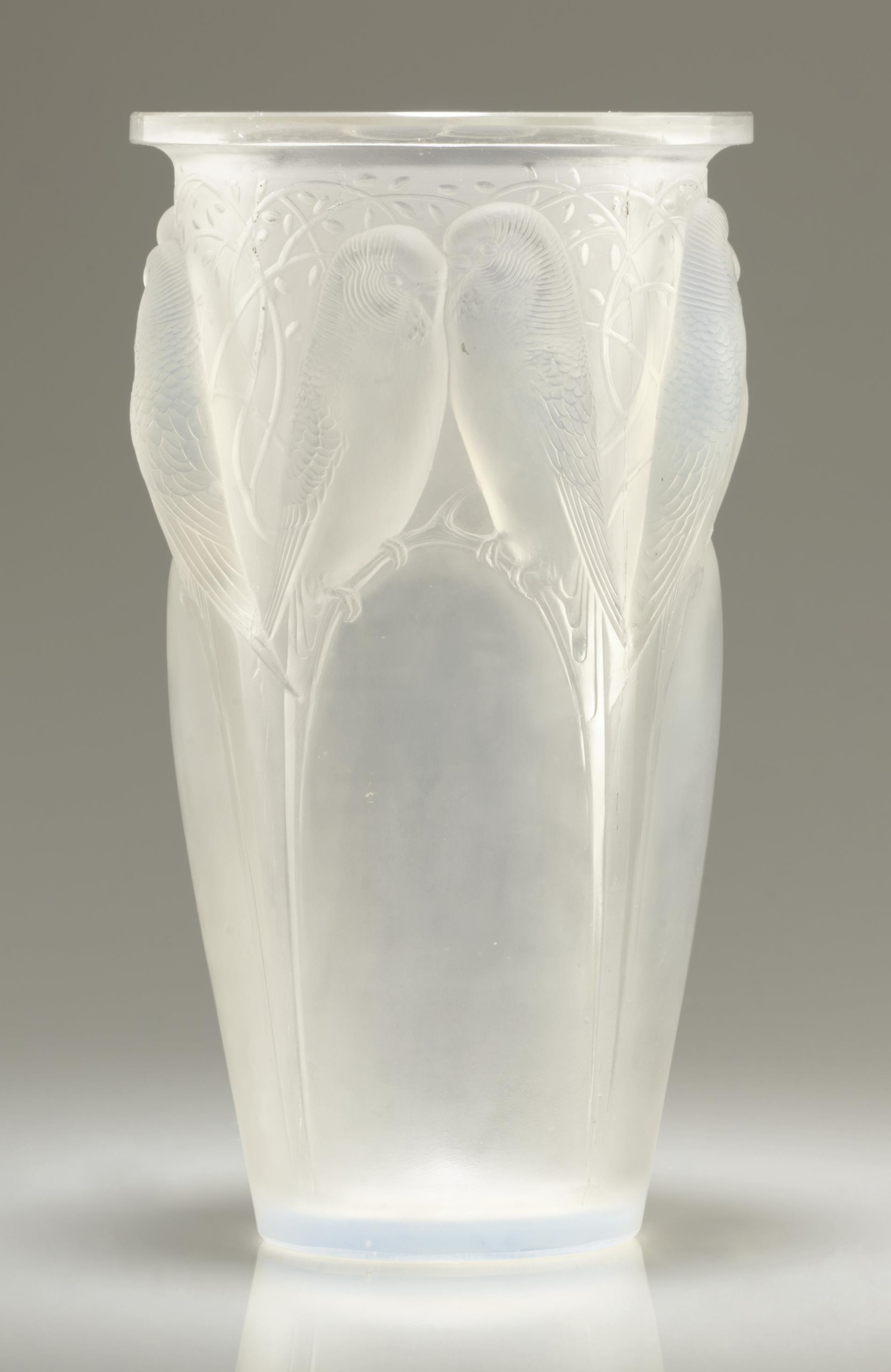 Rene Lalique 1860 1945 Ceylan An Opalescent Glass Vase