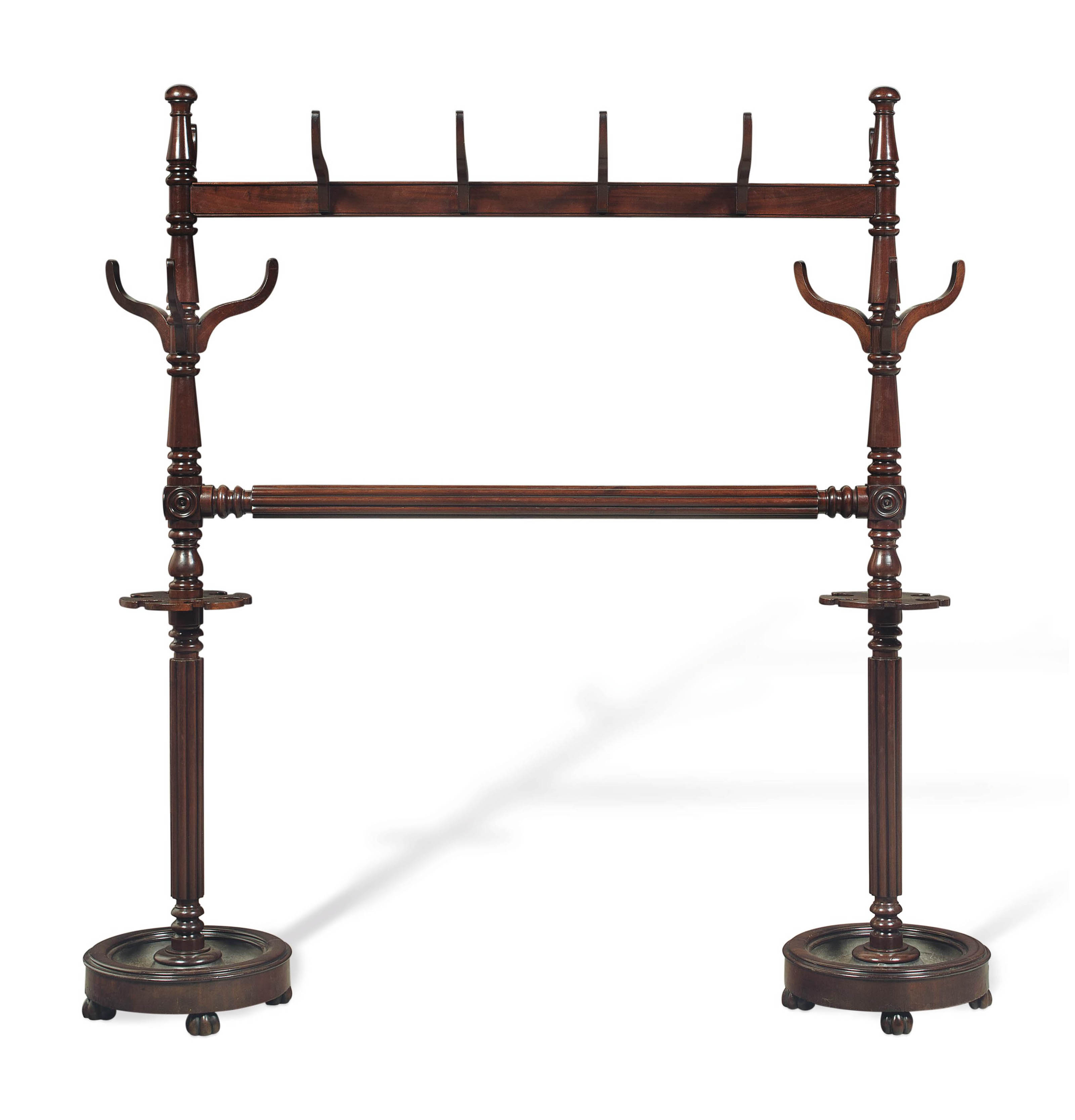 A REGENCY MAHOGANY COAT RACK , ATTRIBUTED TO GILLOWS, CIRCA 1820 Christie's