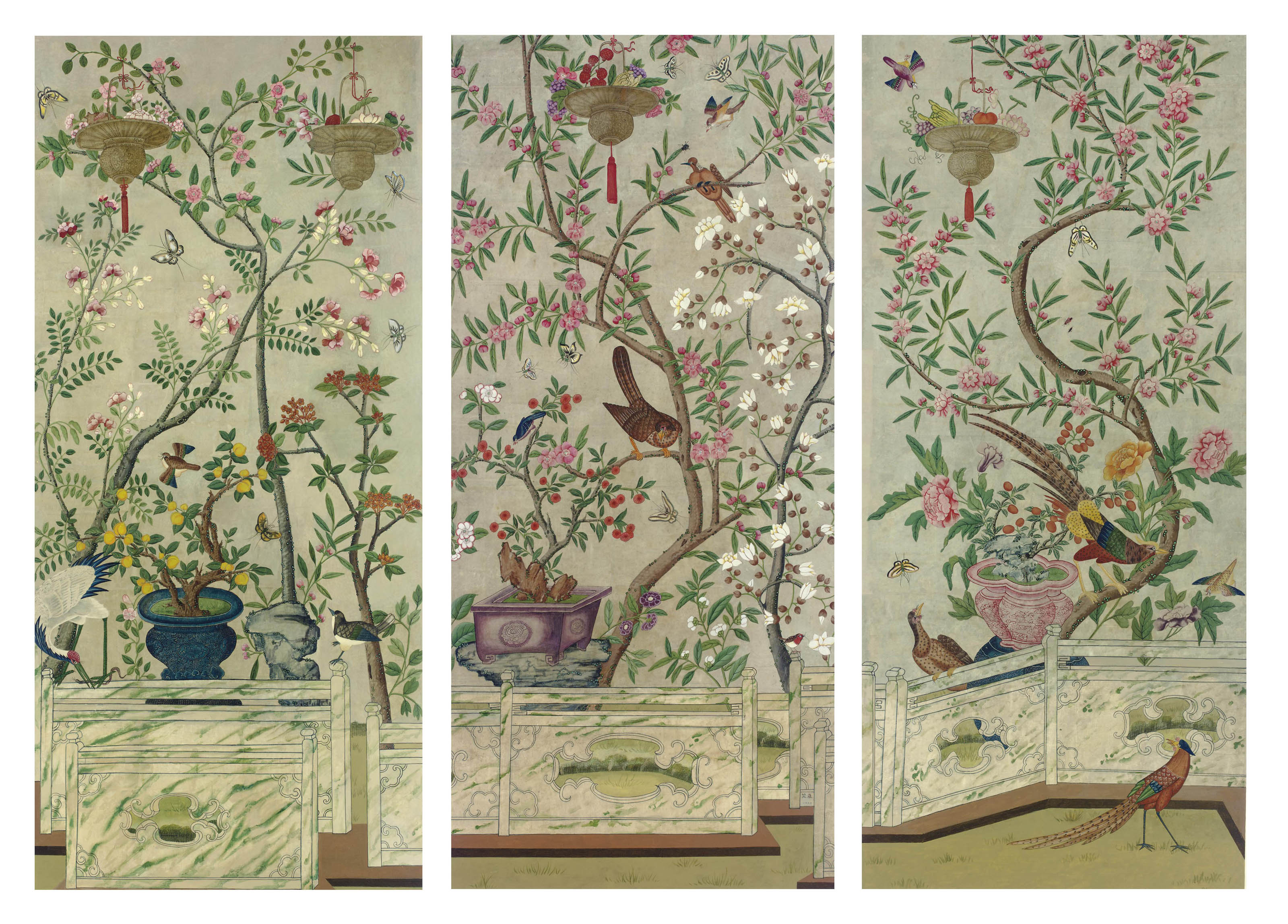 a set of thirteen chinese export