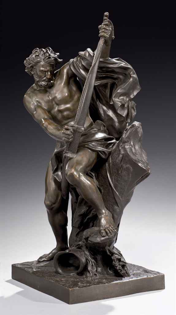 Figure En Bronze Representant Ulysse Tendant L Arc Dont Penelope Doit Etre Le Prix