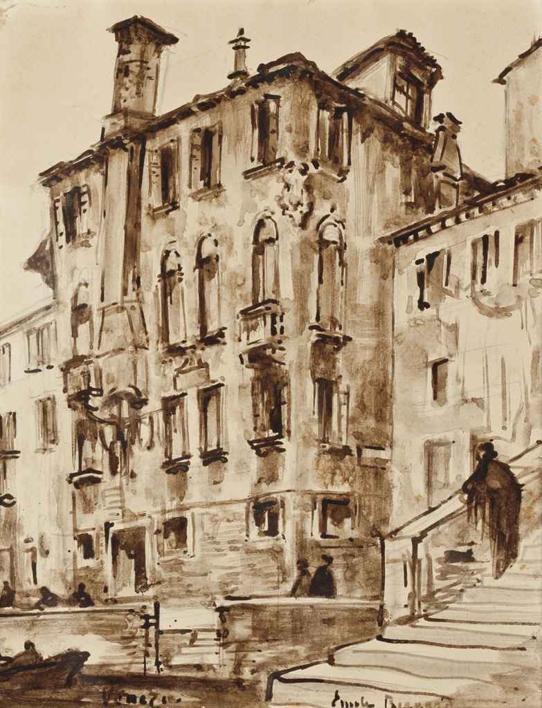 ALPHONSE LEON QUIZET (1885-1955) , Maisons boulevard Serrusier