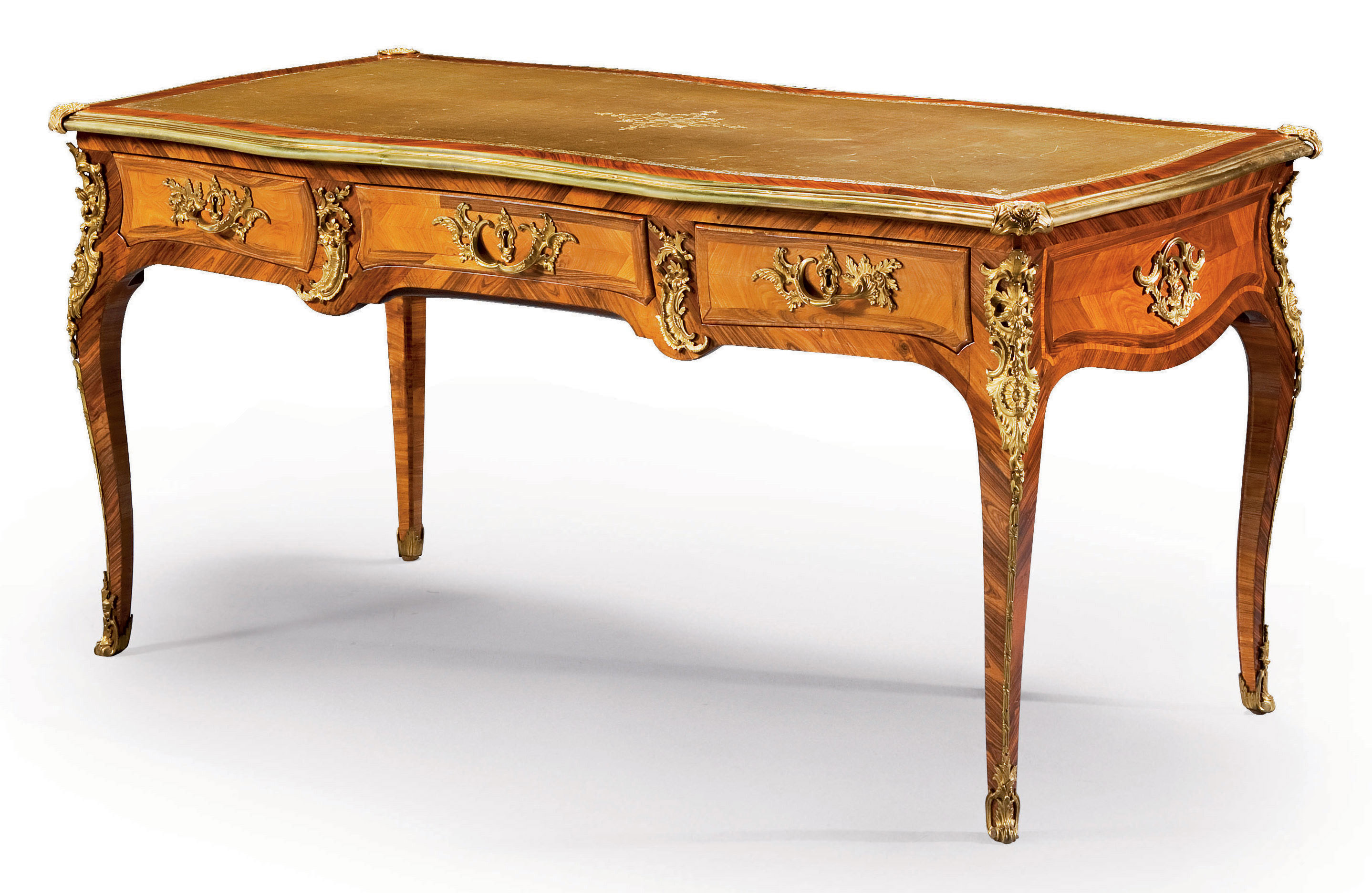 Bureau Plat De Style Louis Xv