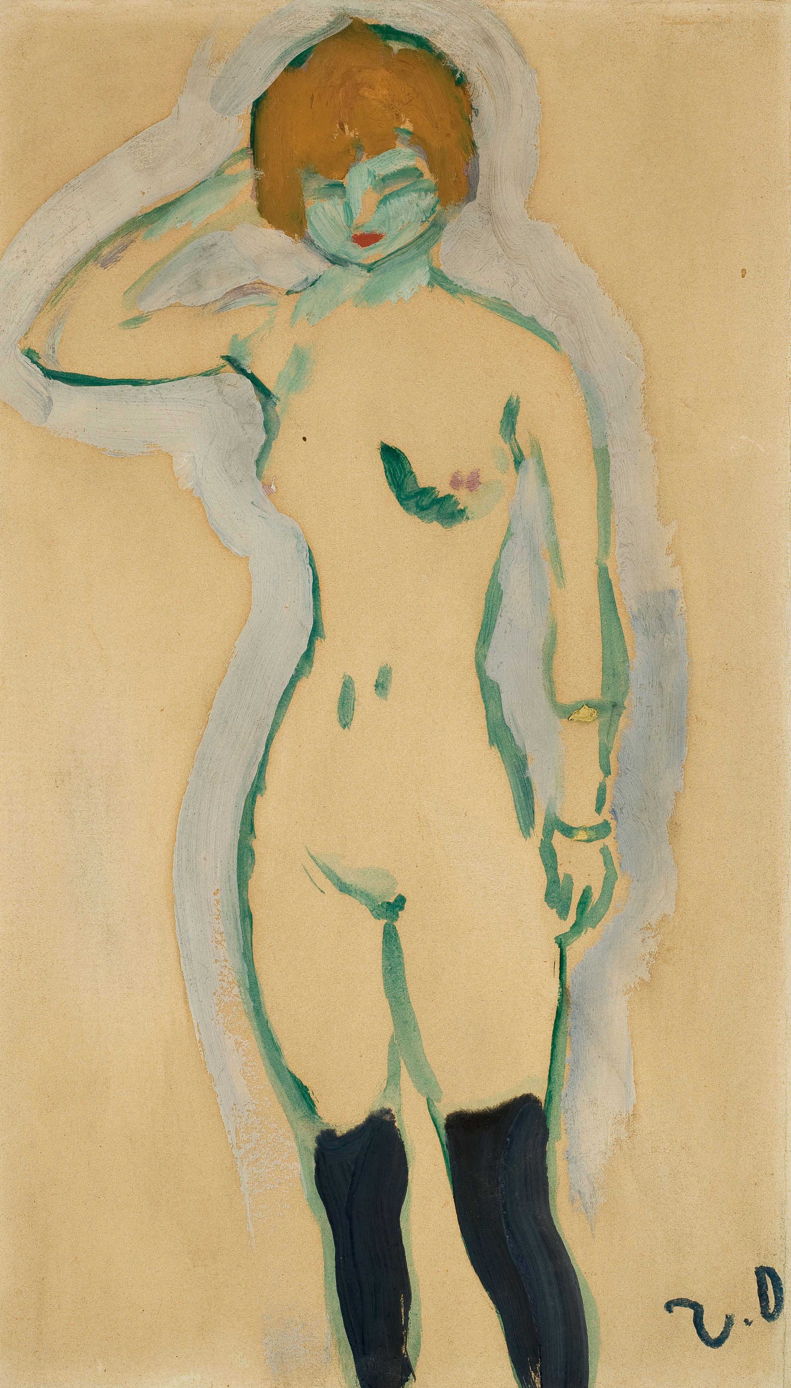 KEES VAN DONGEN (1877-1968) , Femme nue aux bas noirs | Christie's