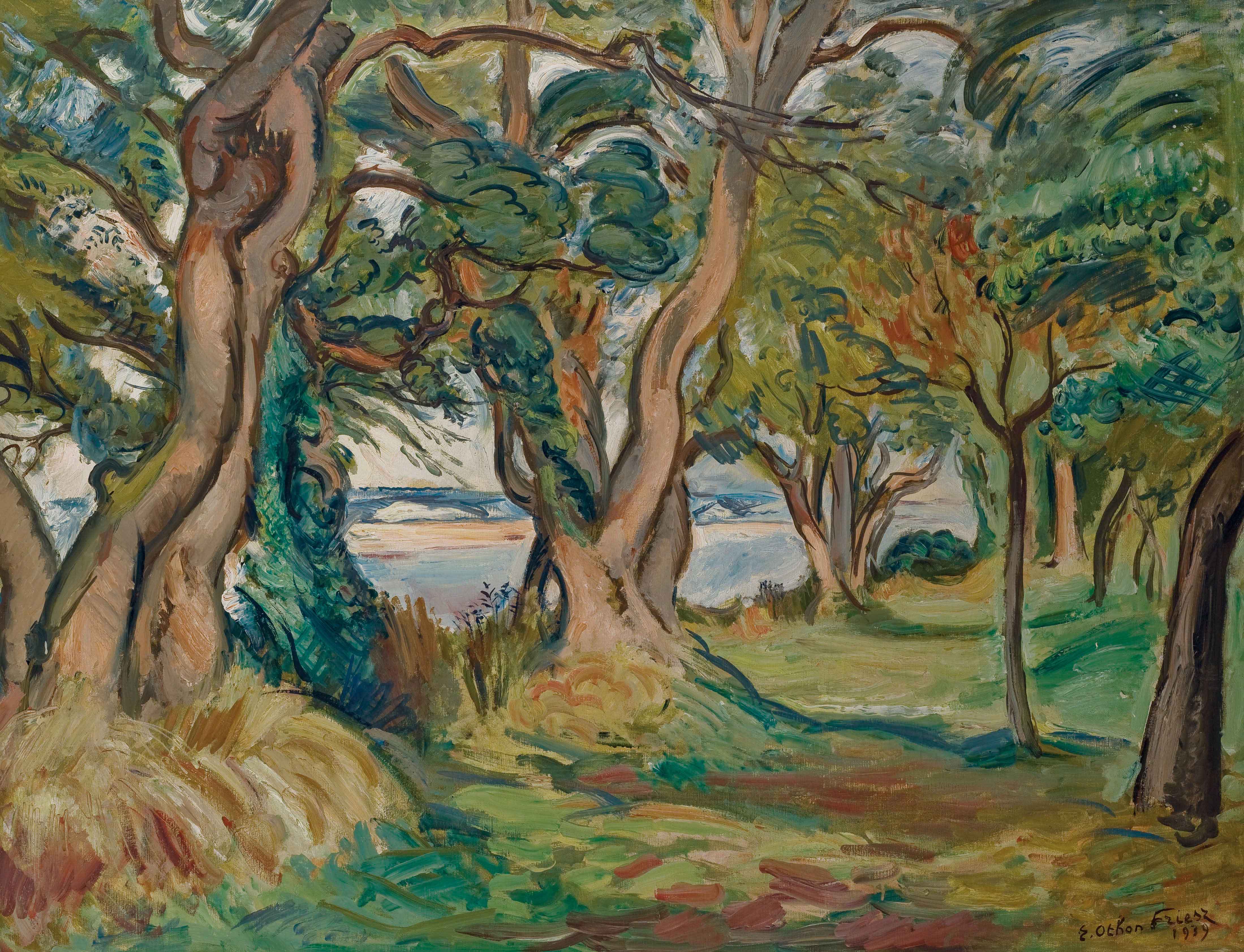 EMILE OTHON FRIESZ (18791949) , Les arbres de l'estuaire de la Seine, Honfleur Christie's