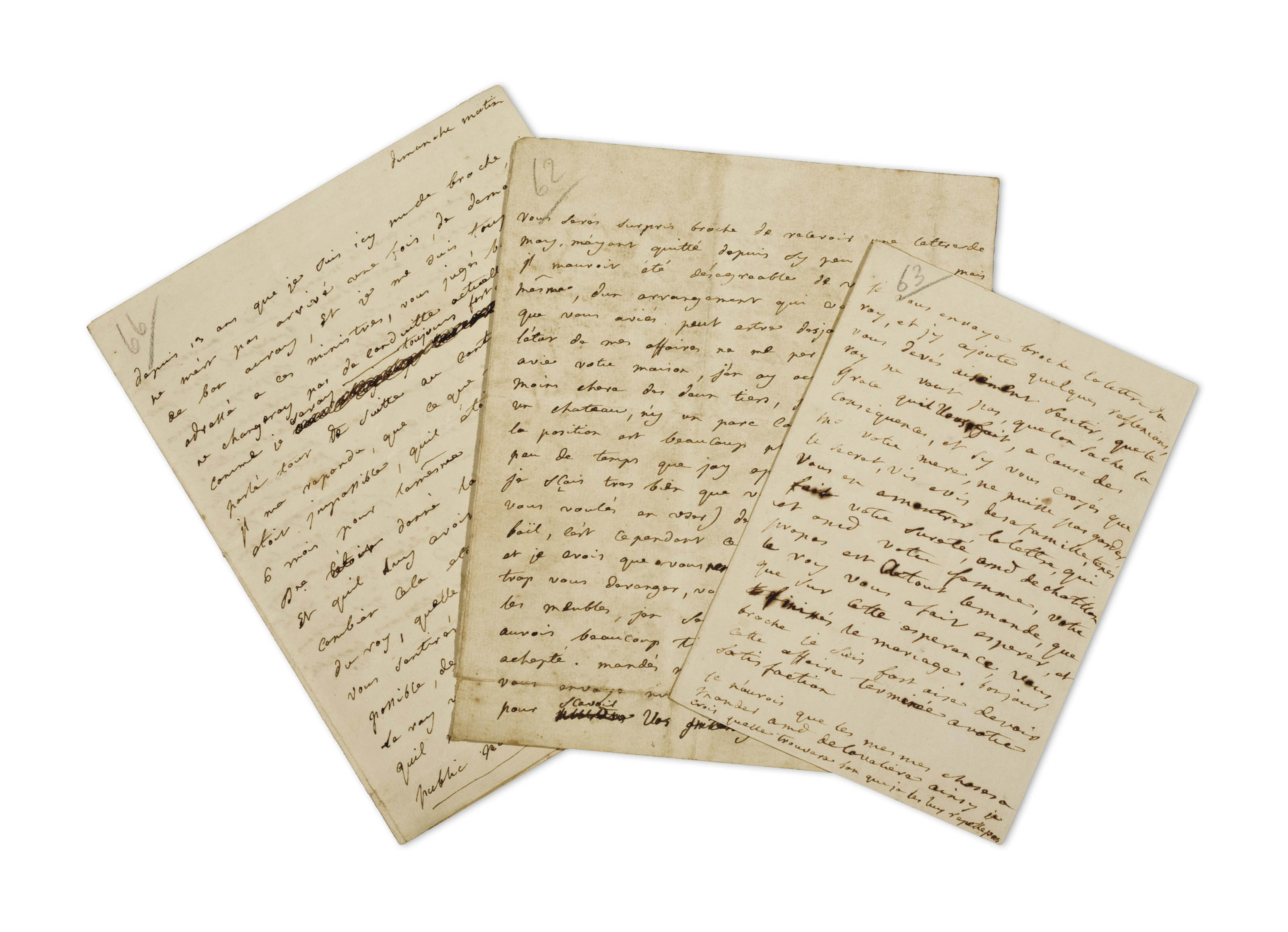 Pompadour Jeanne Antoinette Poisson Marquise De 1721 1764 Lettre Autographe Adressee Au Duc De La Valliere S L N D Dimanche Matin Vers 1758