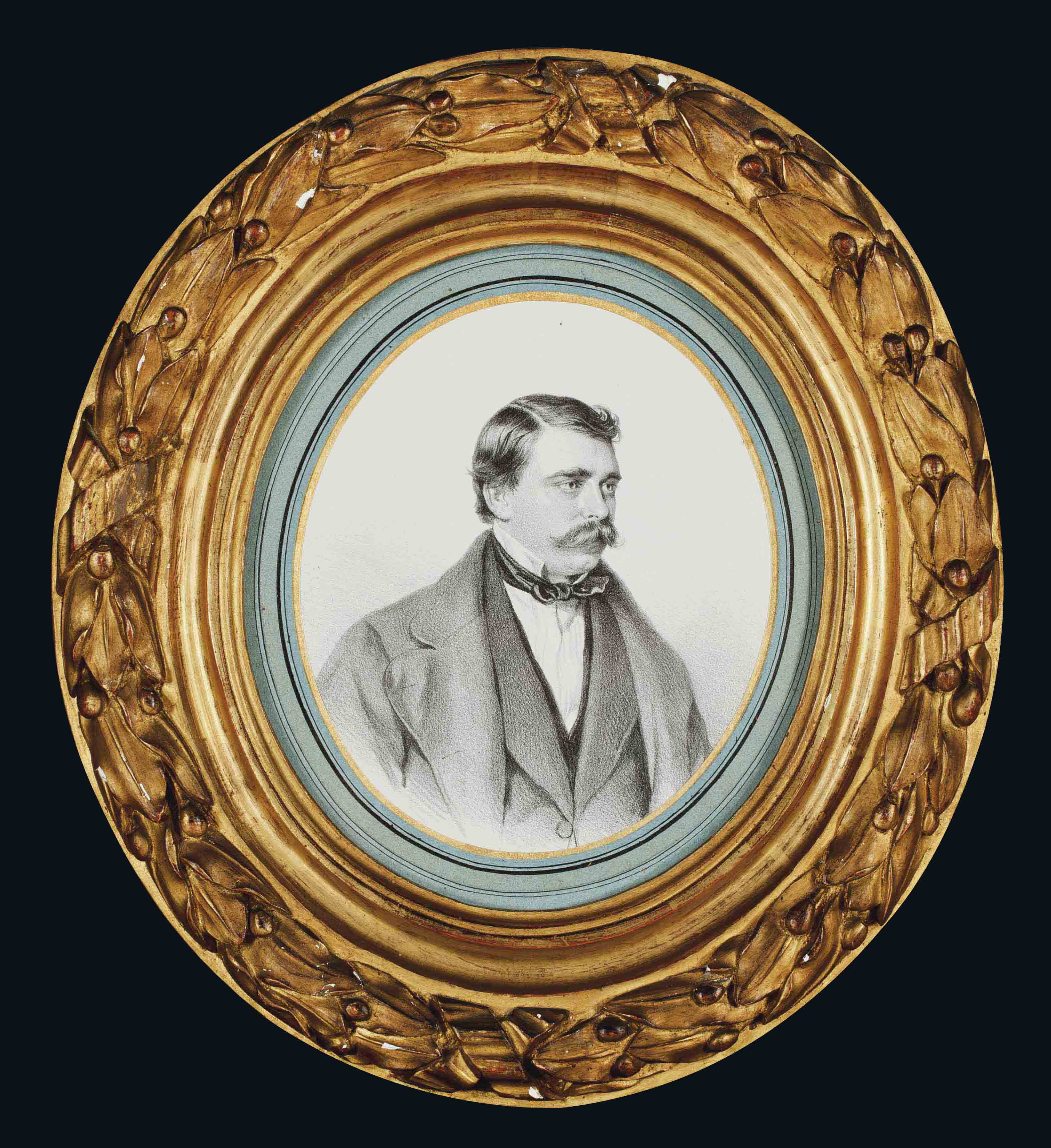 ECOLE FRANCAISE DU XIXEME SIECLE Portrait d homme de 