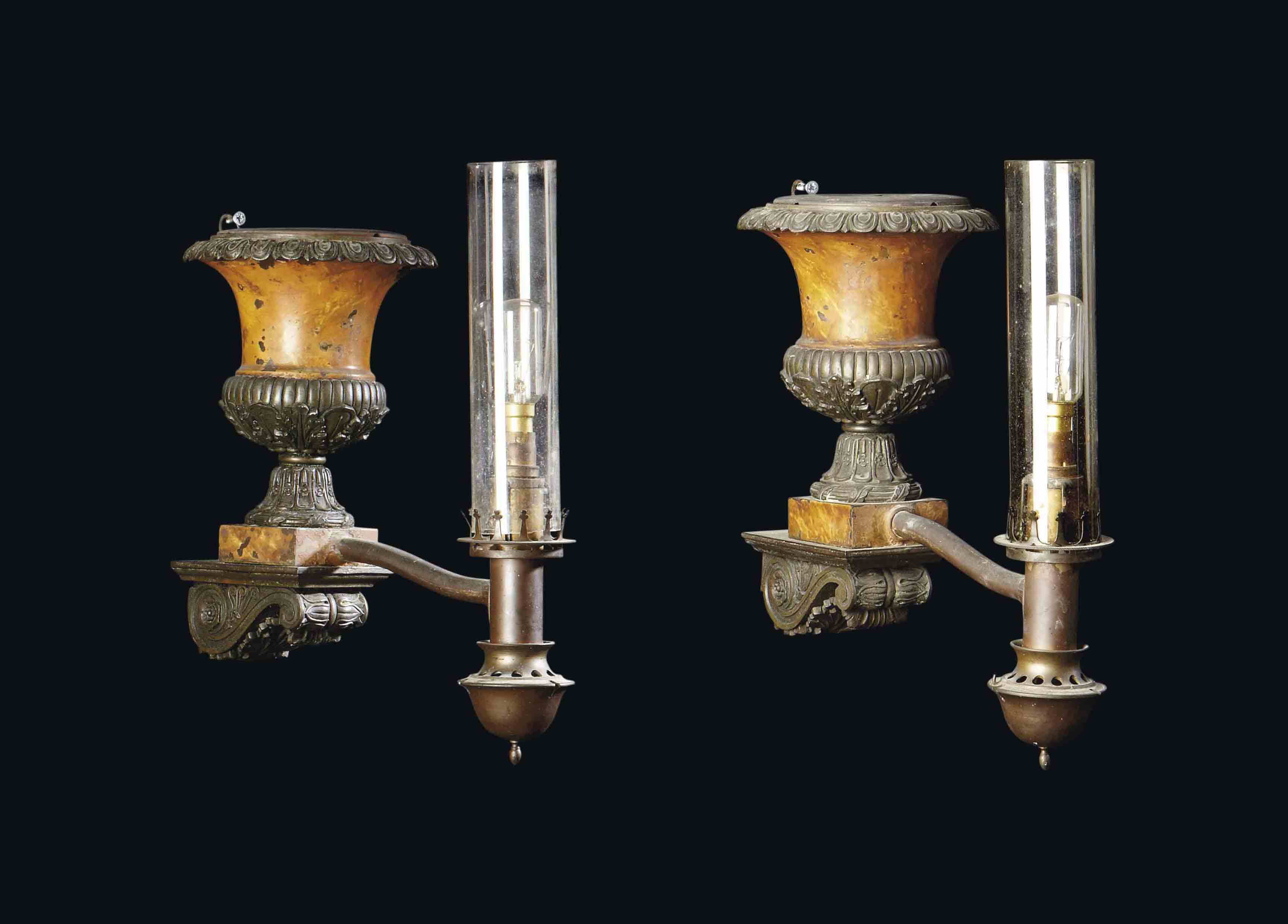 Baromètre Empire En Placage Acajou Et Bronze Ciselé - XIXe - Objet Déco Ancien
