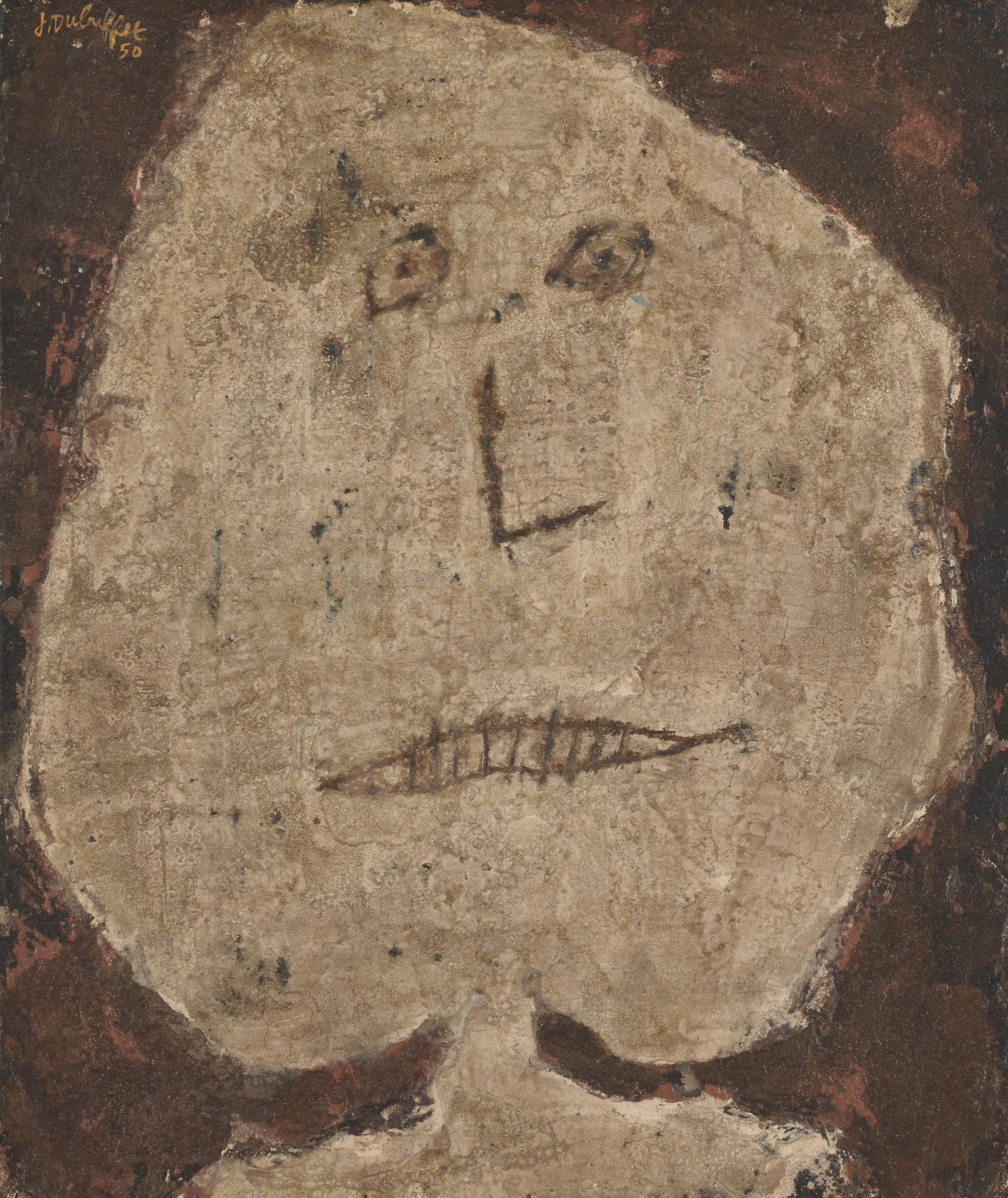 Jean Dubuffet 1901 1985 Tête 1950s Paintings Christies - 