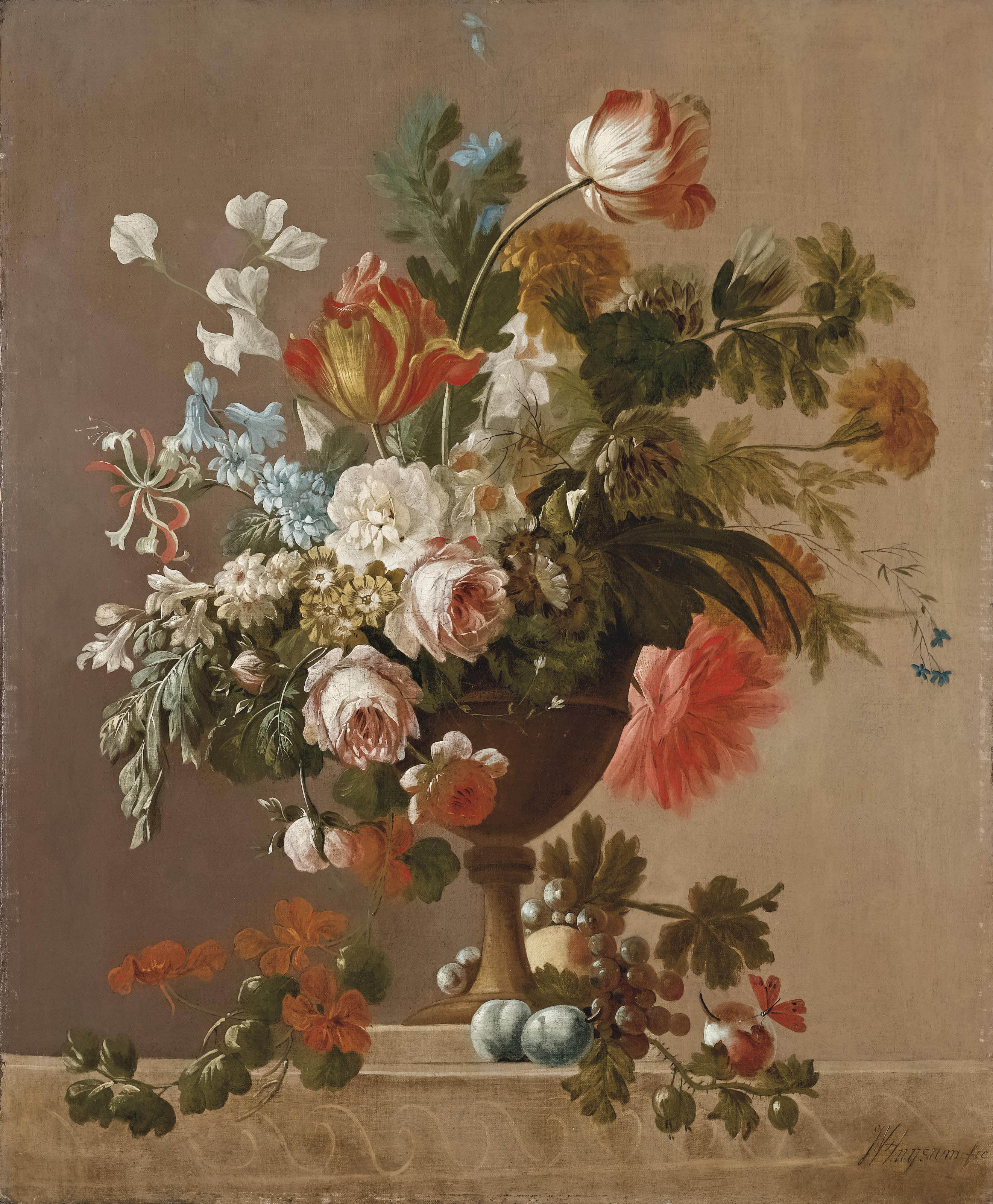 seguace di Jan van Huysum , Vaso di fiori | Christie's