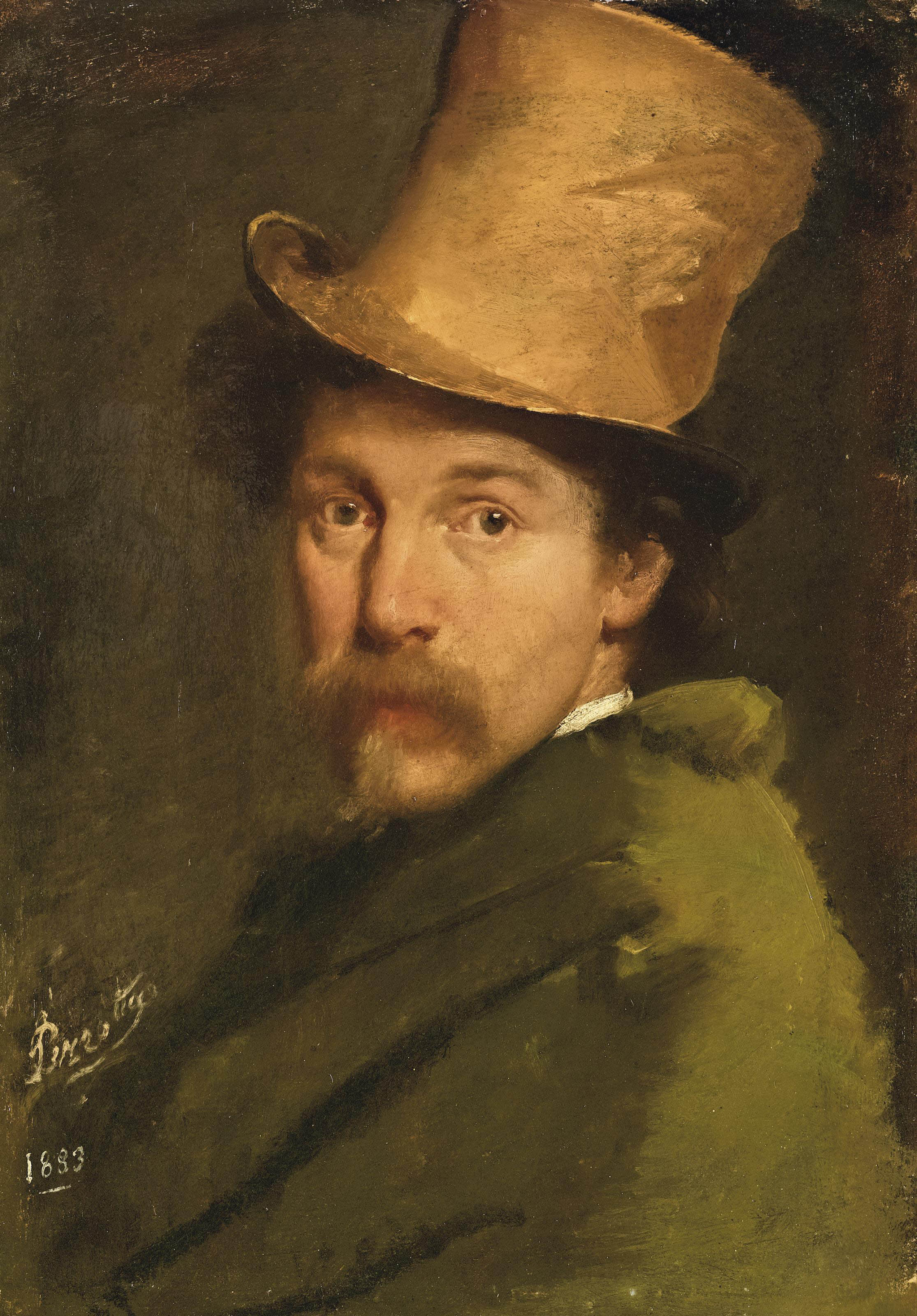 Giovanni Pezzotta (Albino 18381911 Bergamo) , Autoritratto Christie's