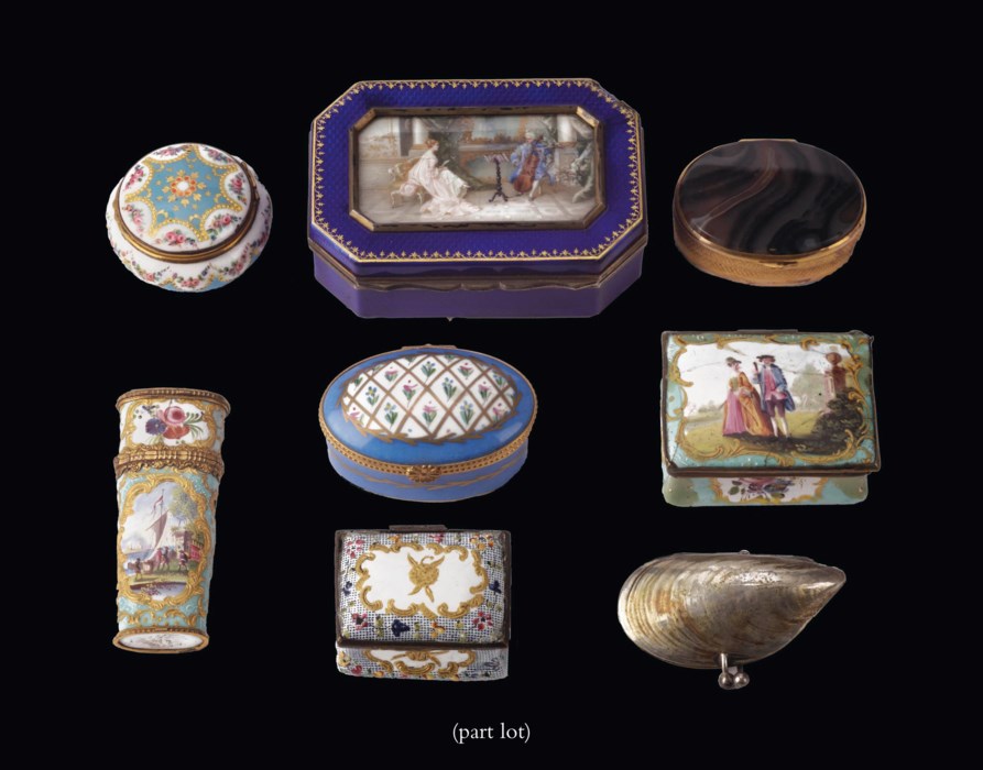 A Collection of various snuffboxes and covers , 18TH20TH CENTURY