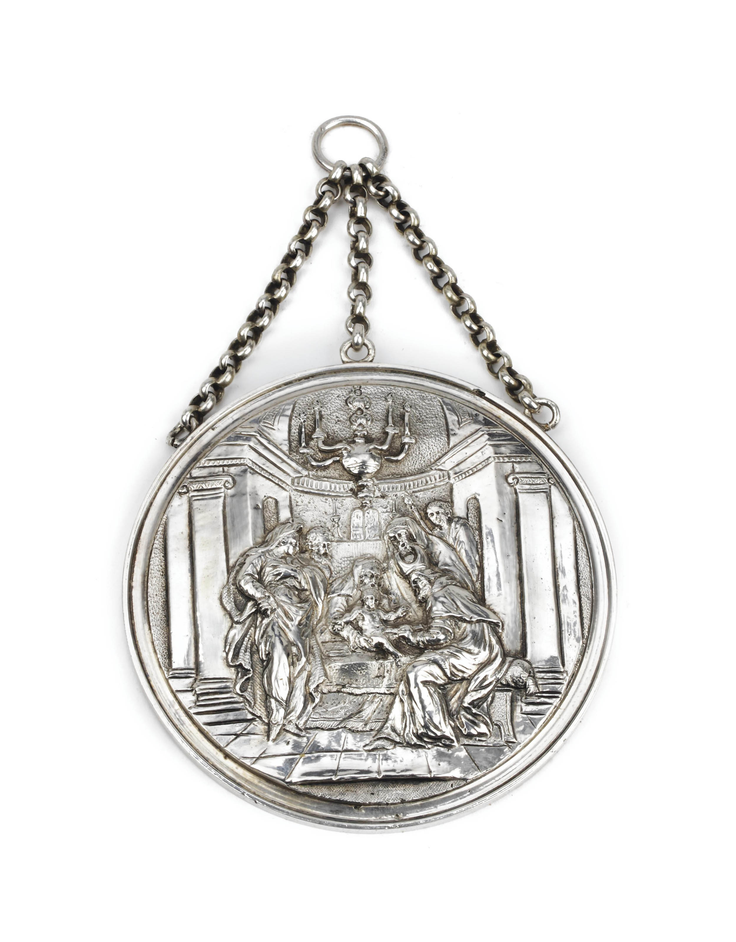 A silver medallion , APPARENTLY UNMARKED, CIRCA 1764 Christie's