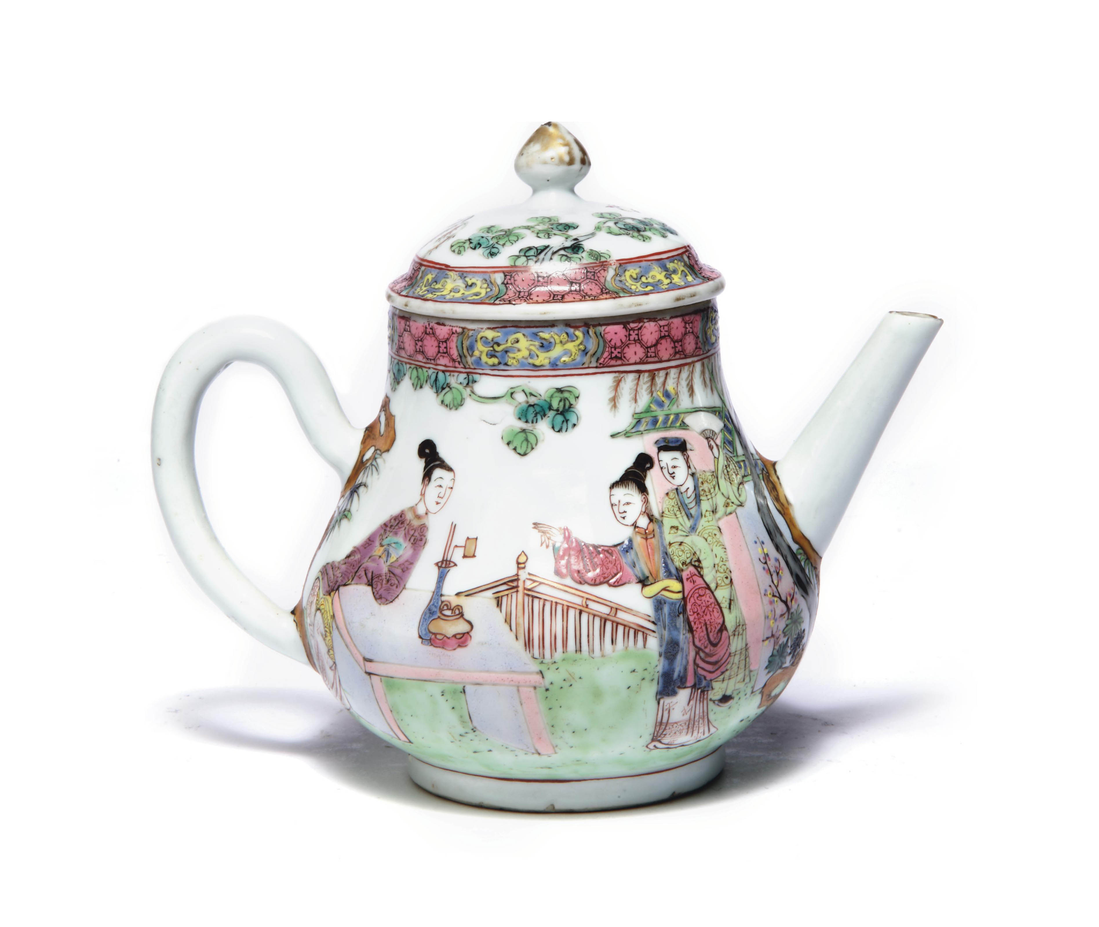 A Chinese famille rose teapot and cover , QIANLONG (17361795) Christie's