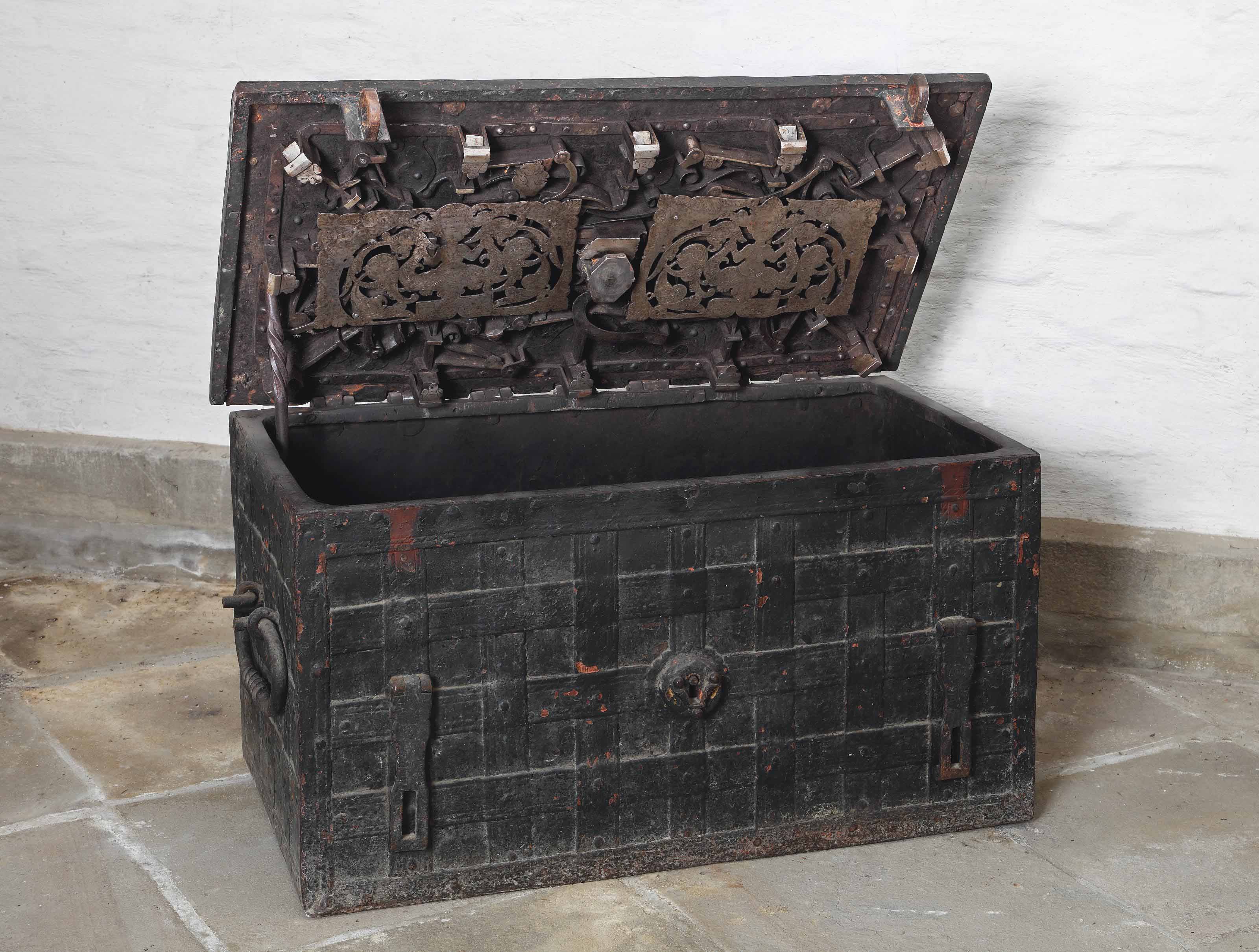 A German wrought iron chest , 17TH CENTURY Christie's