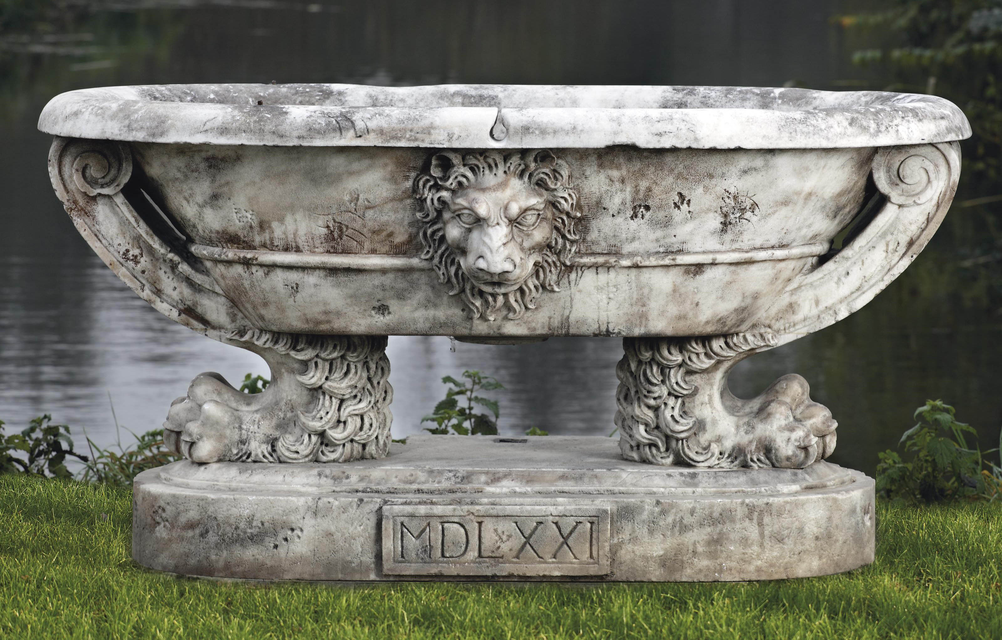 A carved marble planter , AFTER THE ANTIQUE Christie's