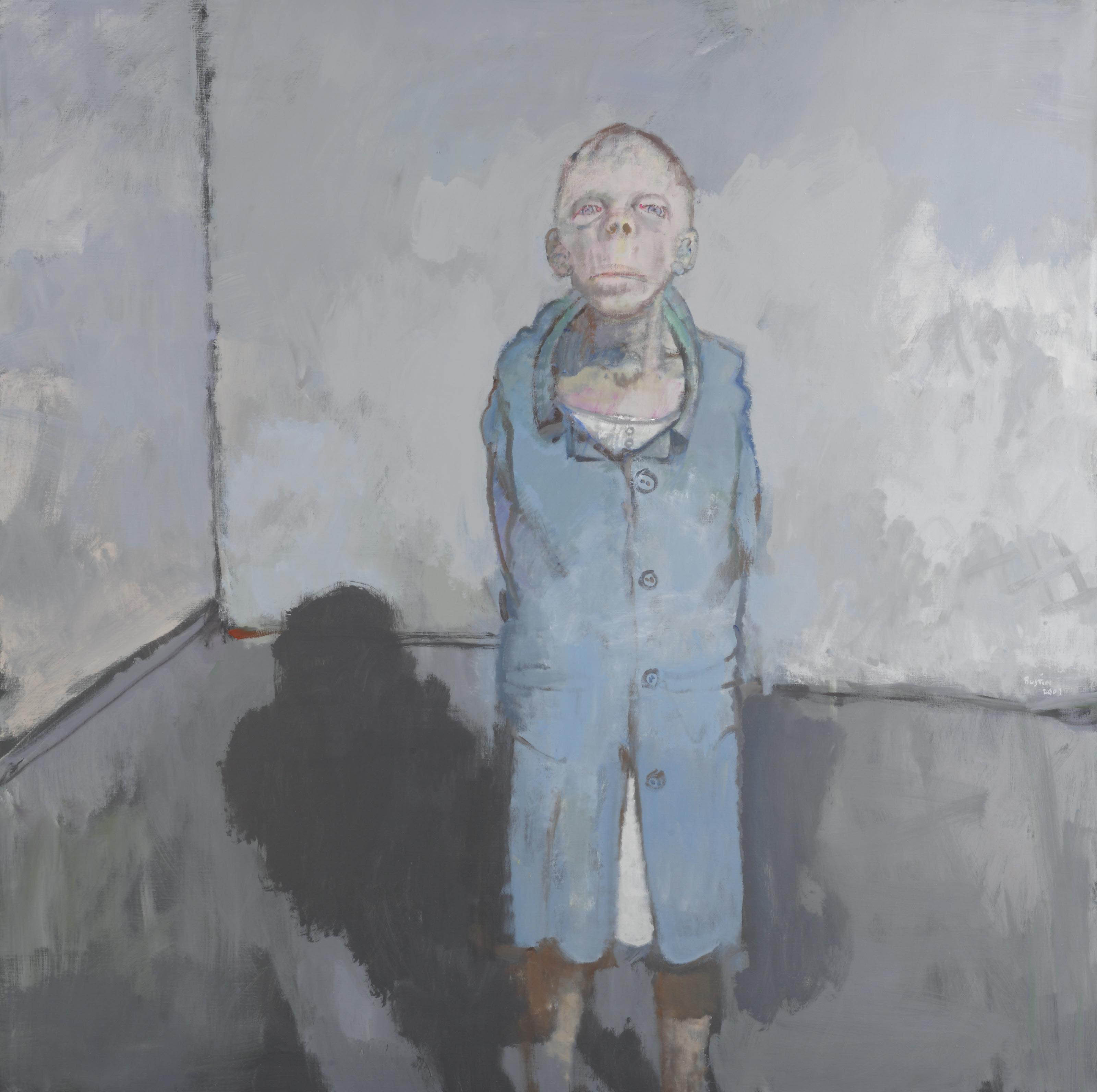 Jean Rustin (b. 1928) , Portrait en veste bleu | Christie's