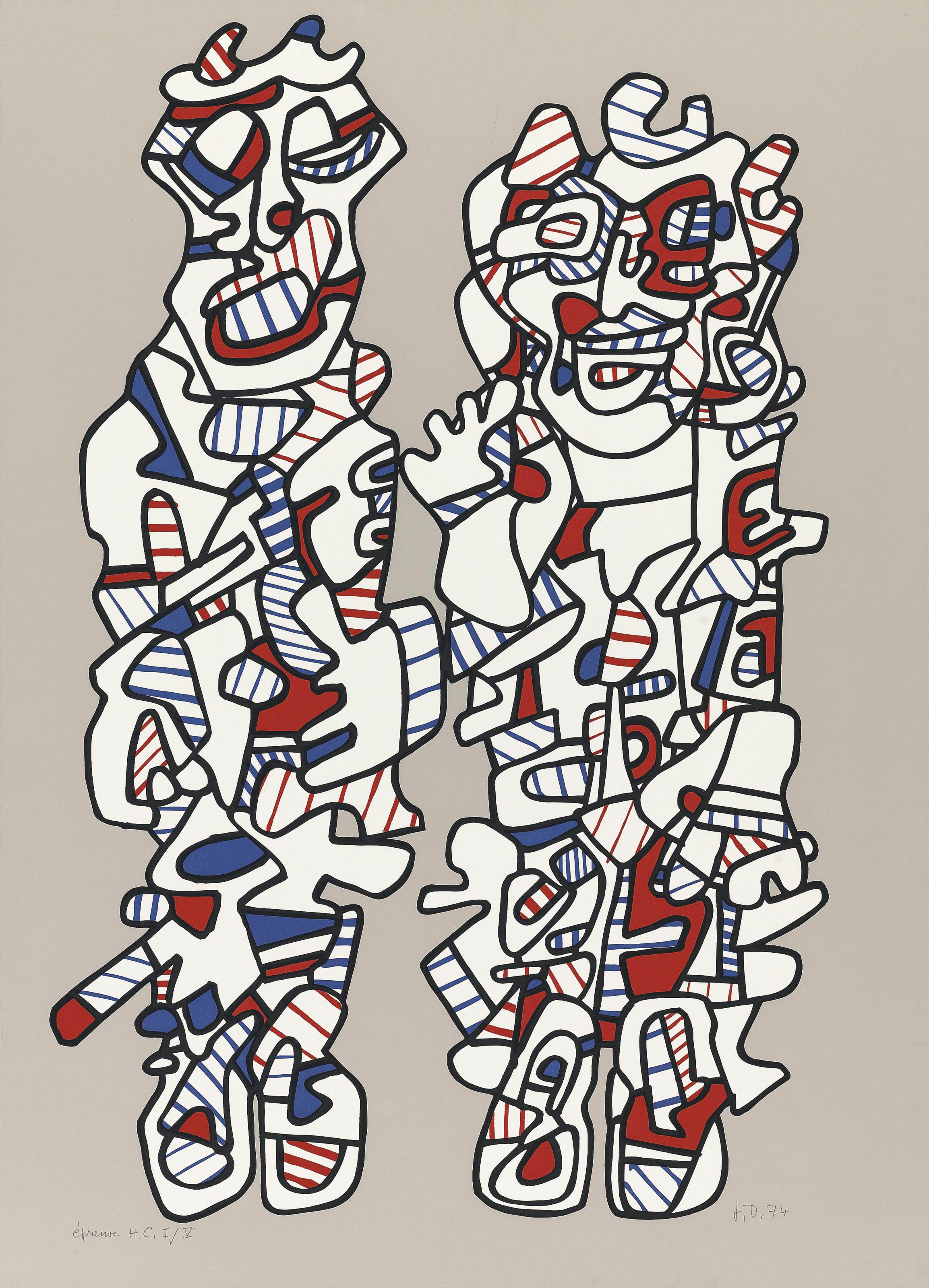 Картина велосипедист жан дюбюффе