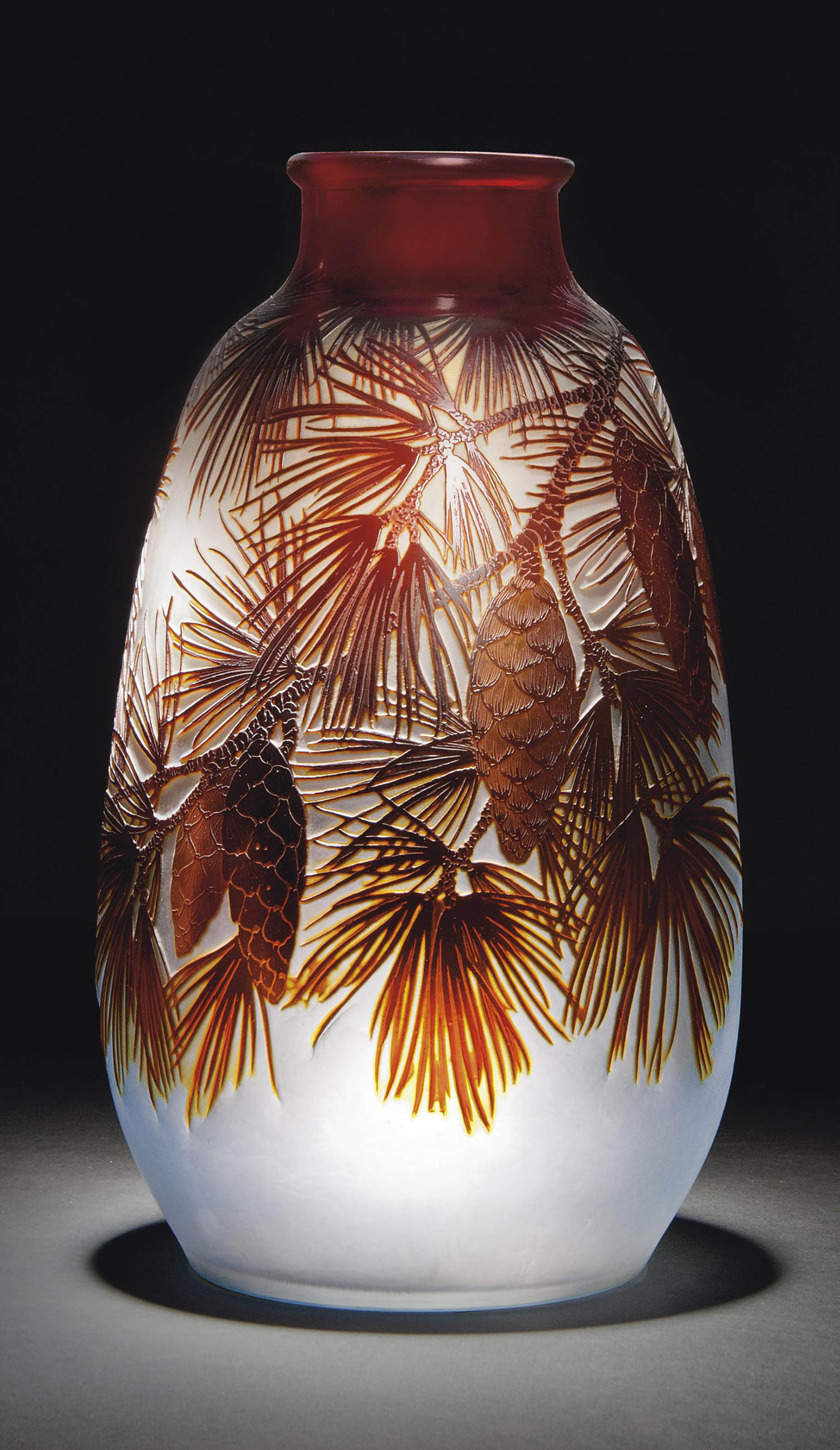 EMILE GALLÉ (18461904) , AUX PINS VASE, CIRCA 1900 Christie's