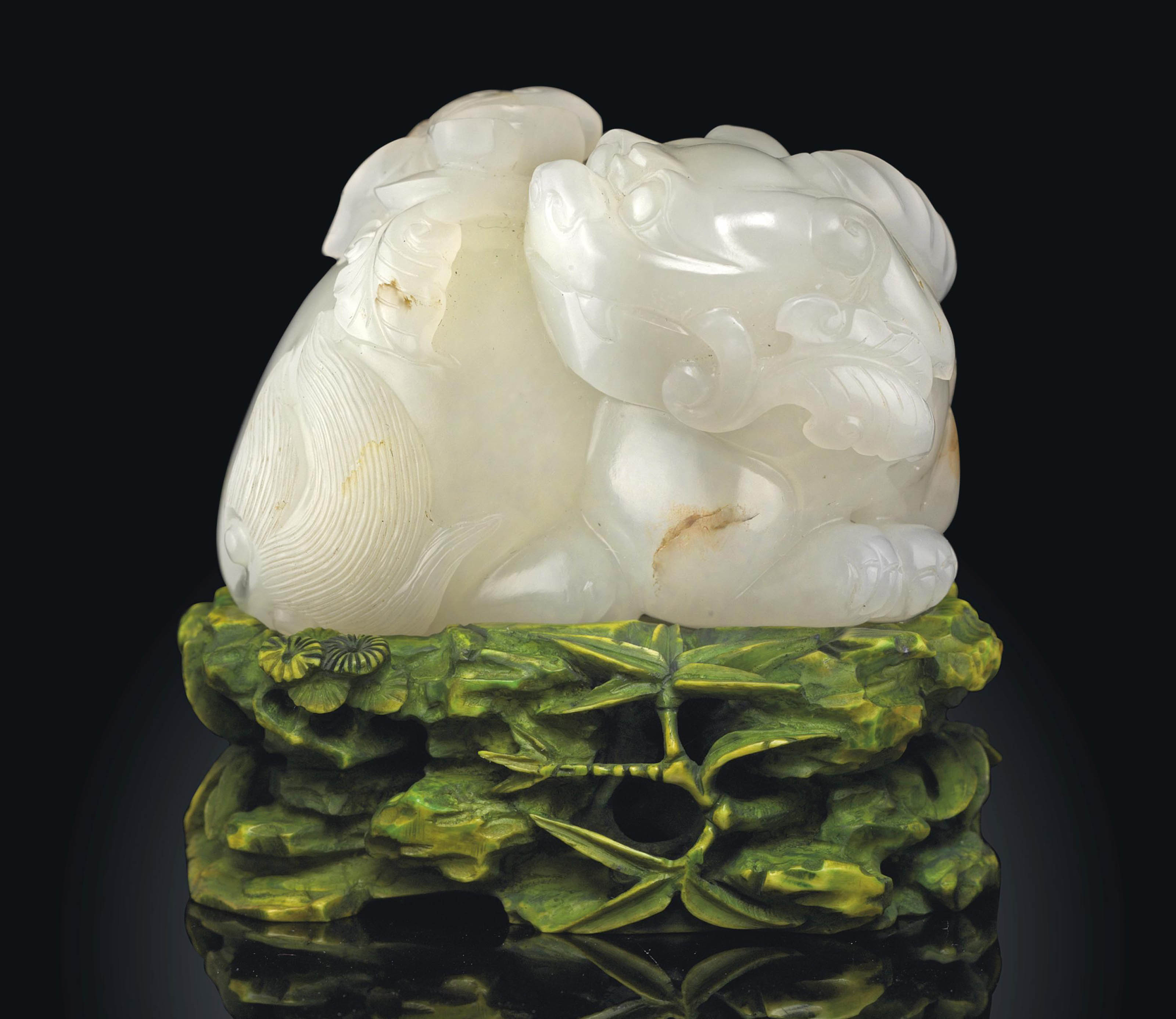 A WHITE JADE QILIN