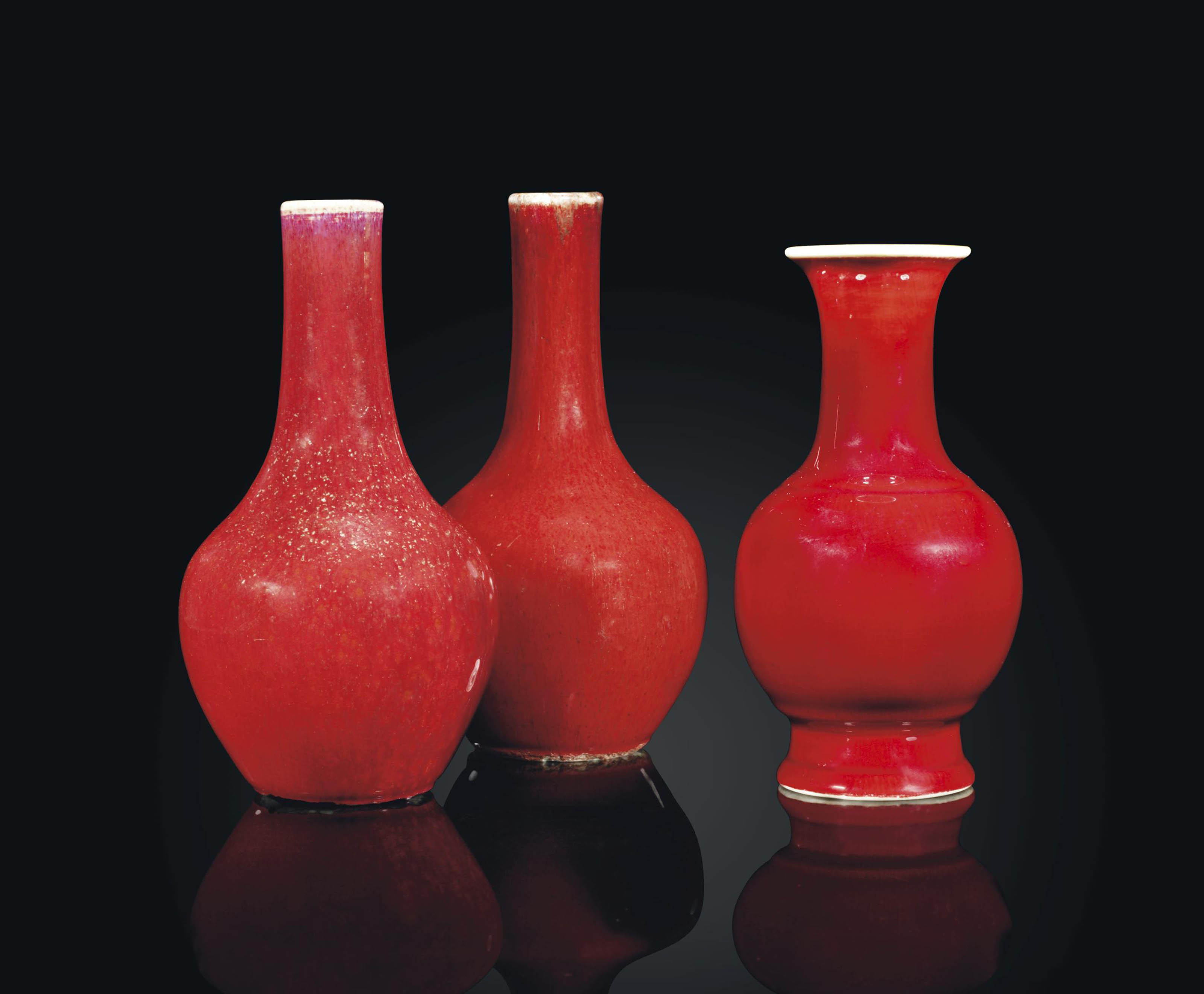 THREE SMALL REDGLAZED VASES , 18TH/19TH CENTURY Christie's