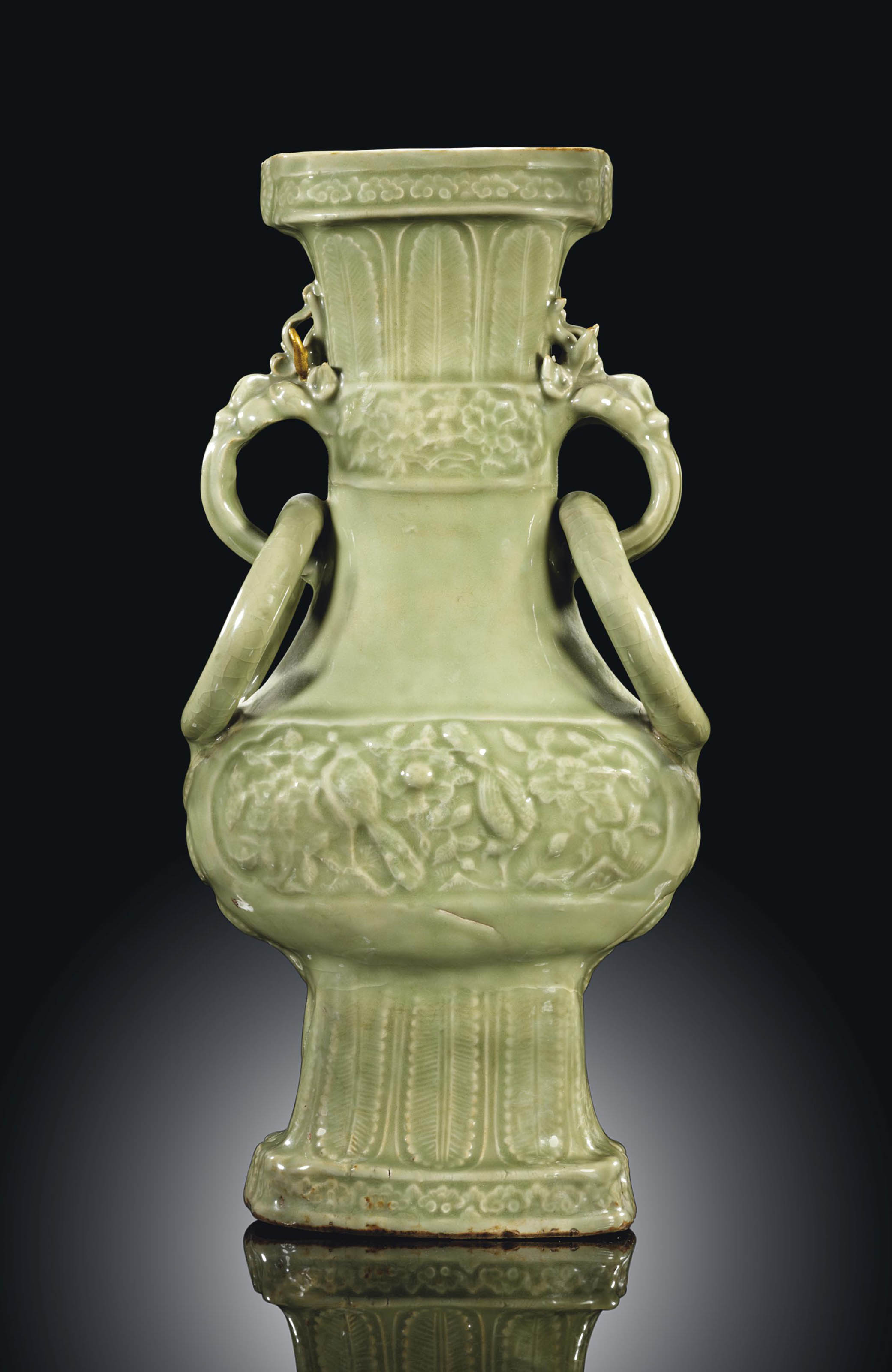 A LONGQUAN CELADON BALUSTER VASE , YUAN DYNASTY (12791368) Christie's