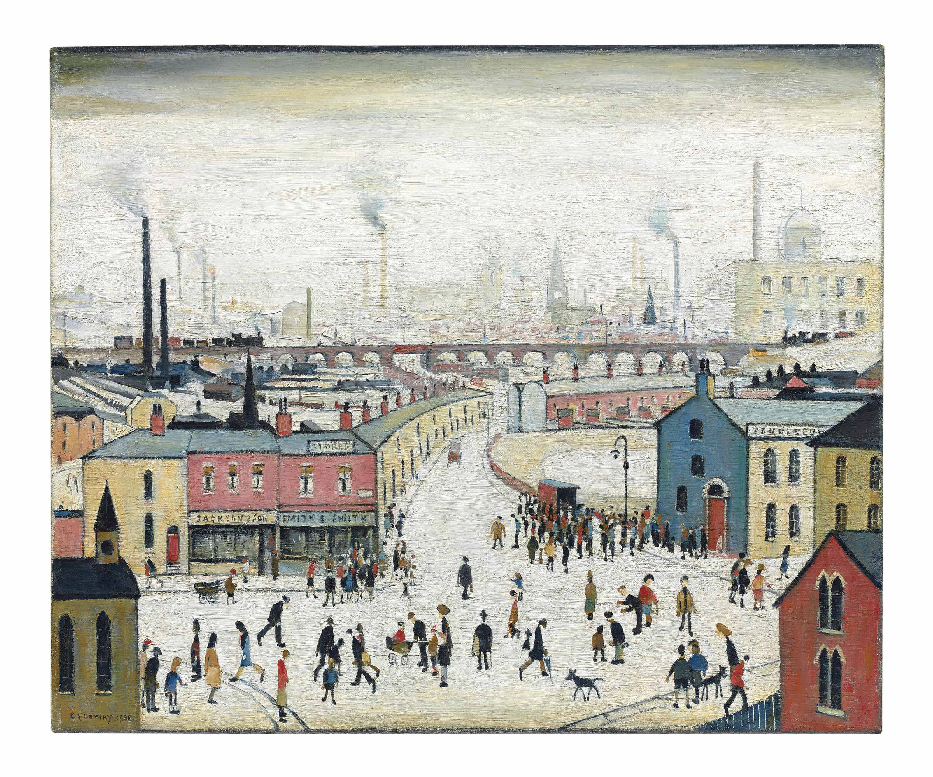 Laurence Stephen Lowry R A 1887 1976 Industrial Landscape