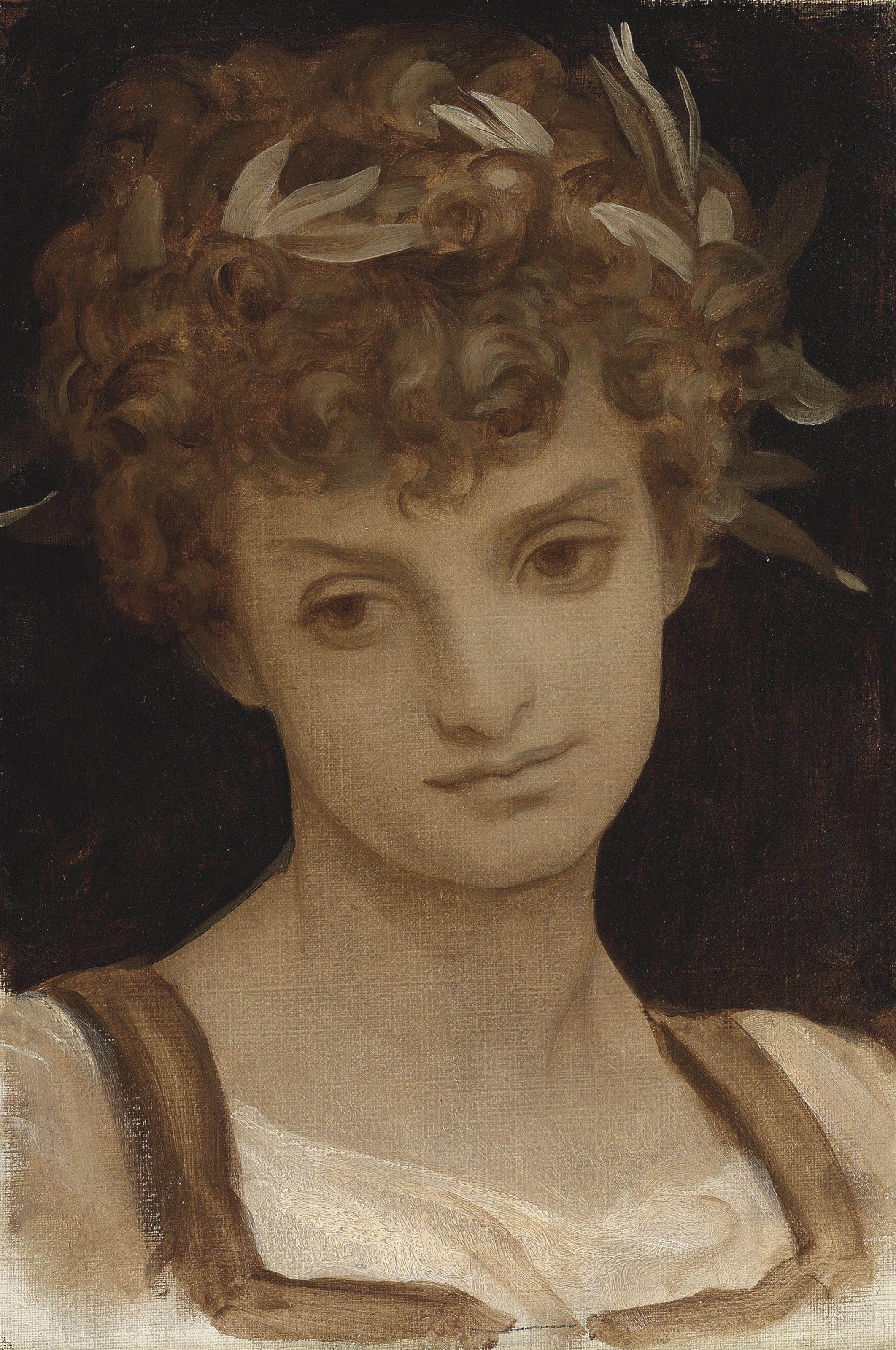 Frederic, Lord Leighton, P.R.A., R.W.S. (18301896) , Study of a Girl's