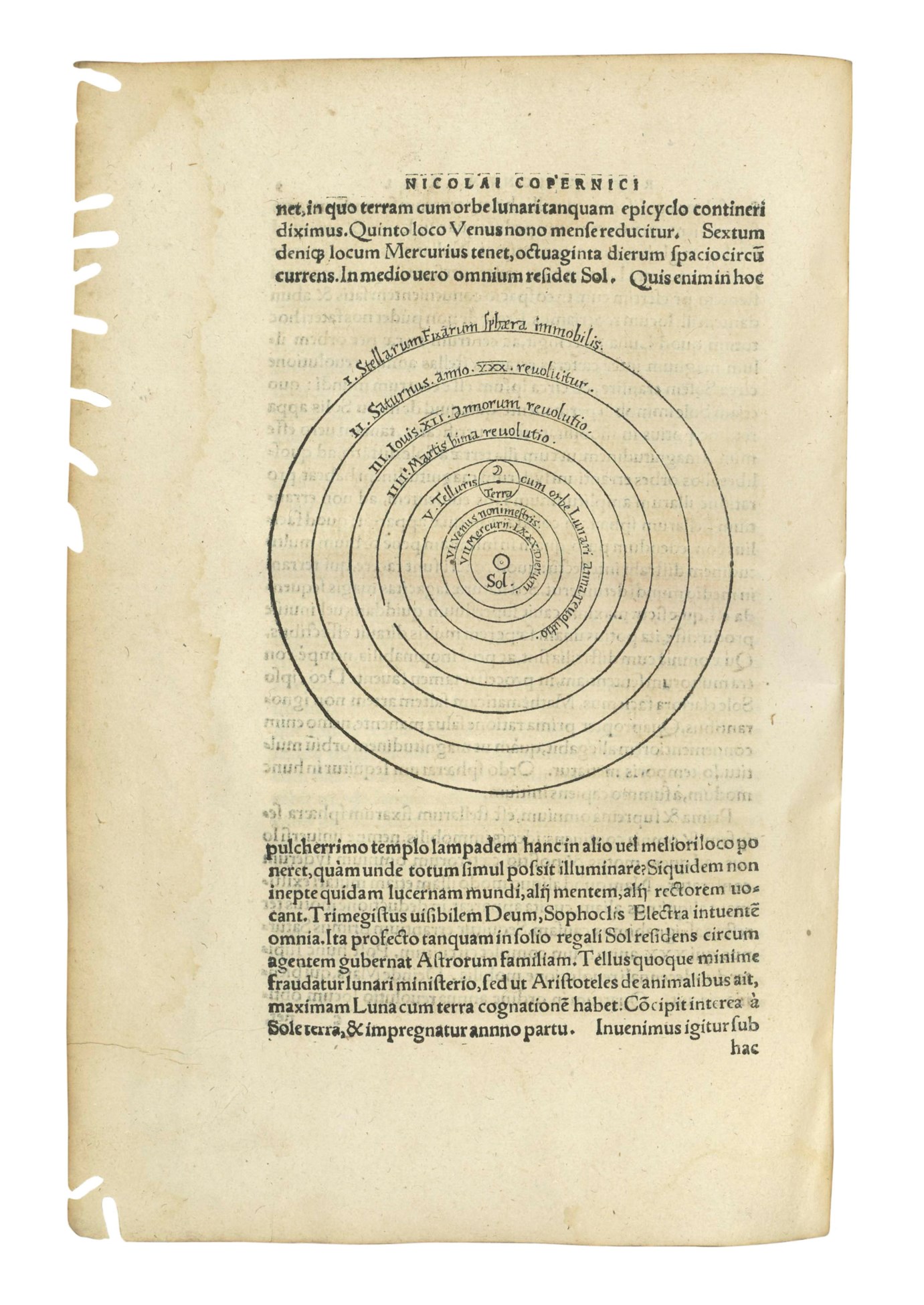 COPERNICUS, Nicolaus (14731543). De revolutionibus orbium coelestium. Johann RHETICUS