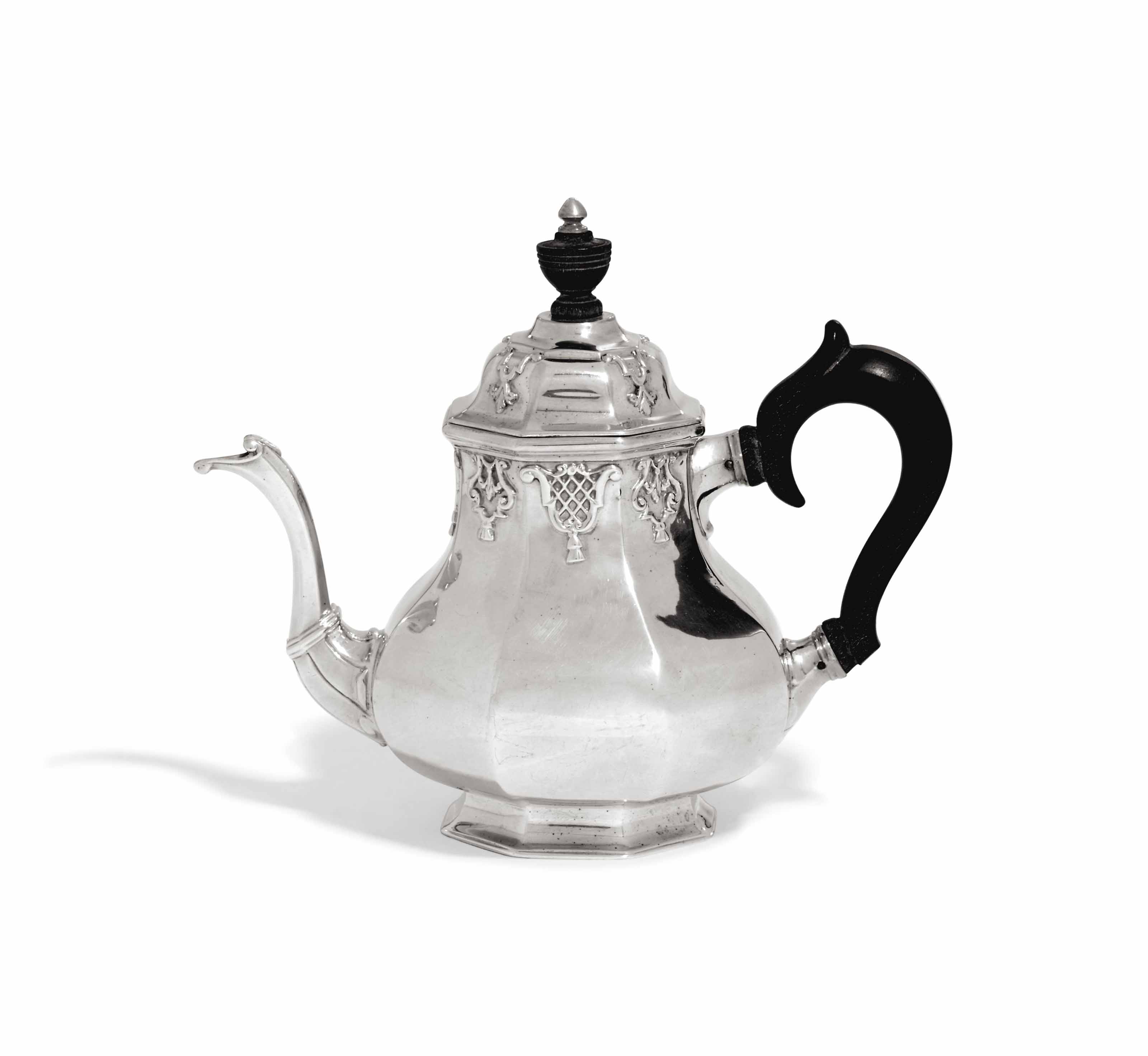 A DUTCH SILVER TEAPOT , MARK OF HENDRIK SWIERINK, AMSTERDAM, 1757