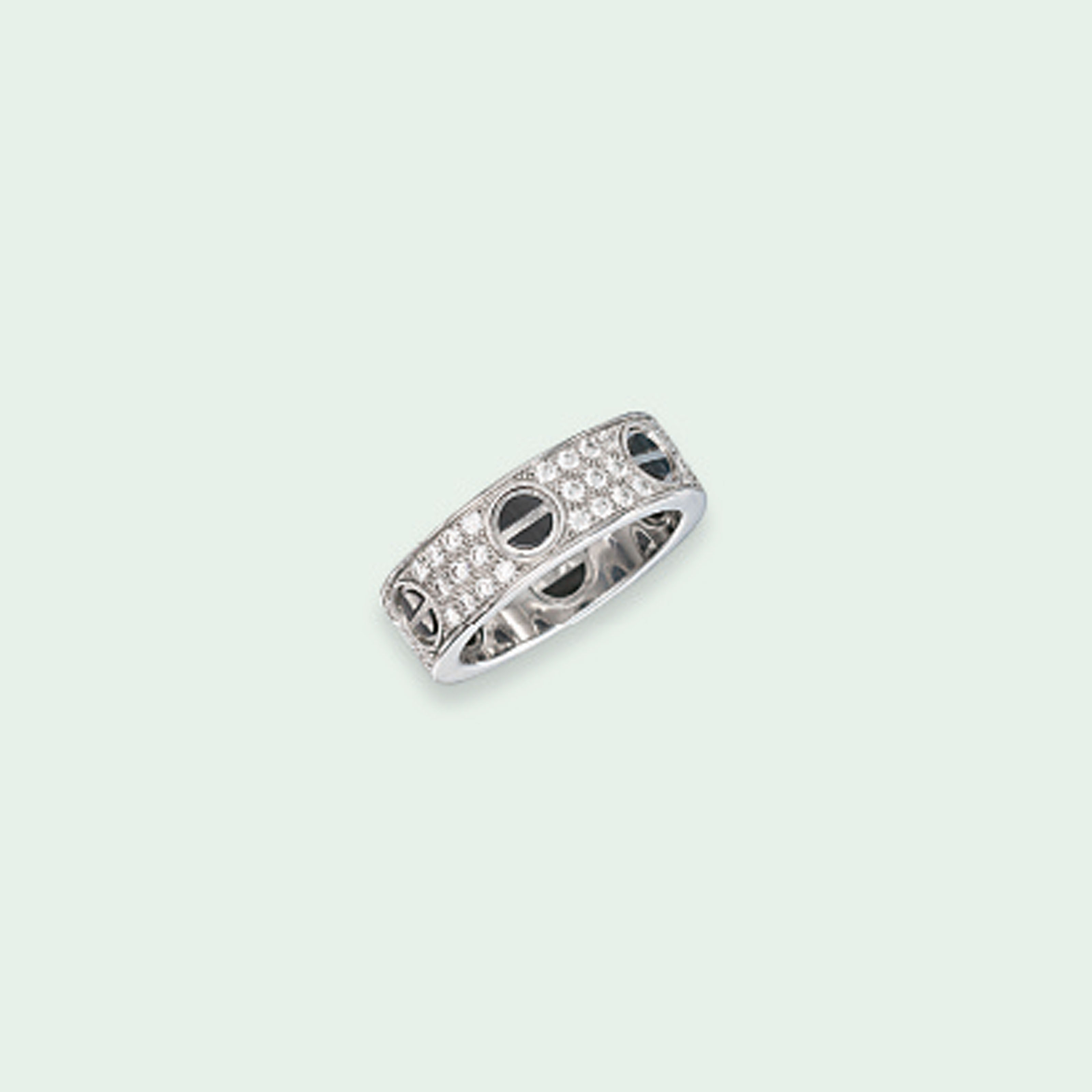 An Onyx And Diamond Love Ring By Cartier 2000s Jewelry