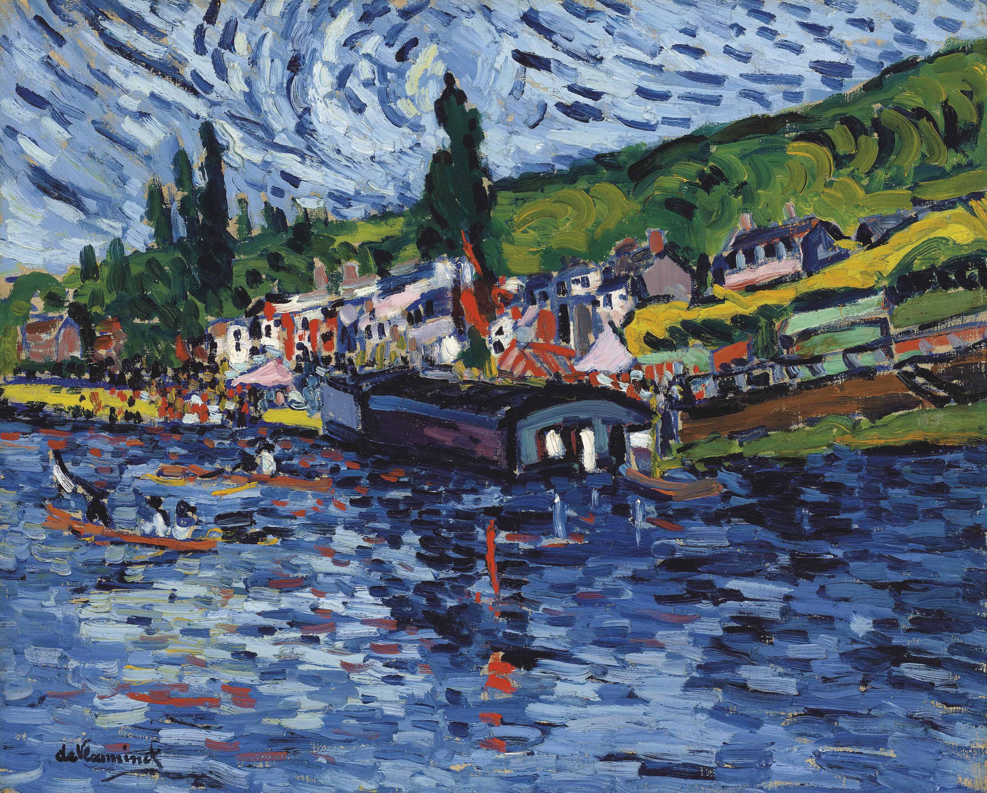 Maurice De Vlaminck 1876 1958 Les Regates A Bougival 1900s Paintings Christie S
