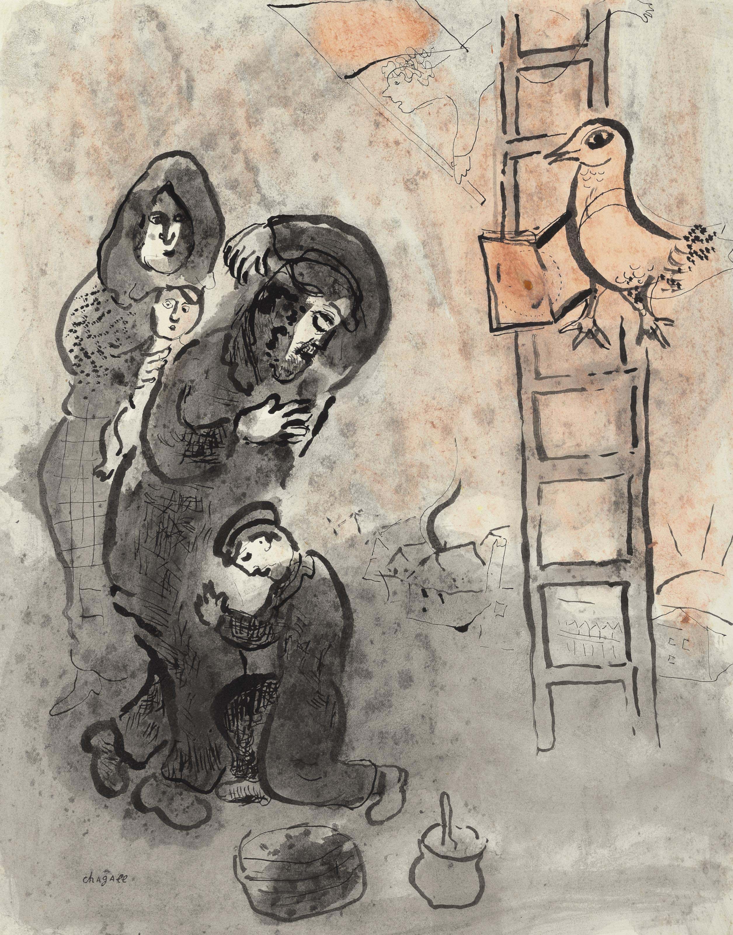 Pablo Picasso (1881-1973) , Homme à l'agneau et musicien | Christie's