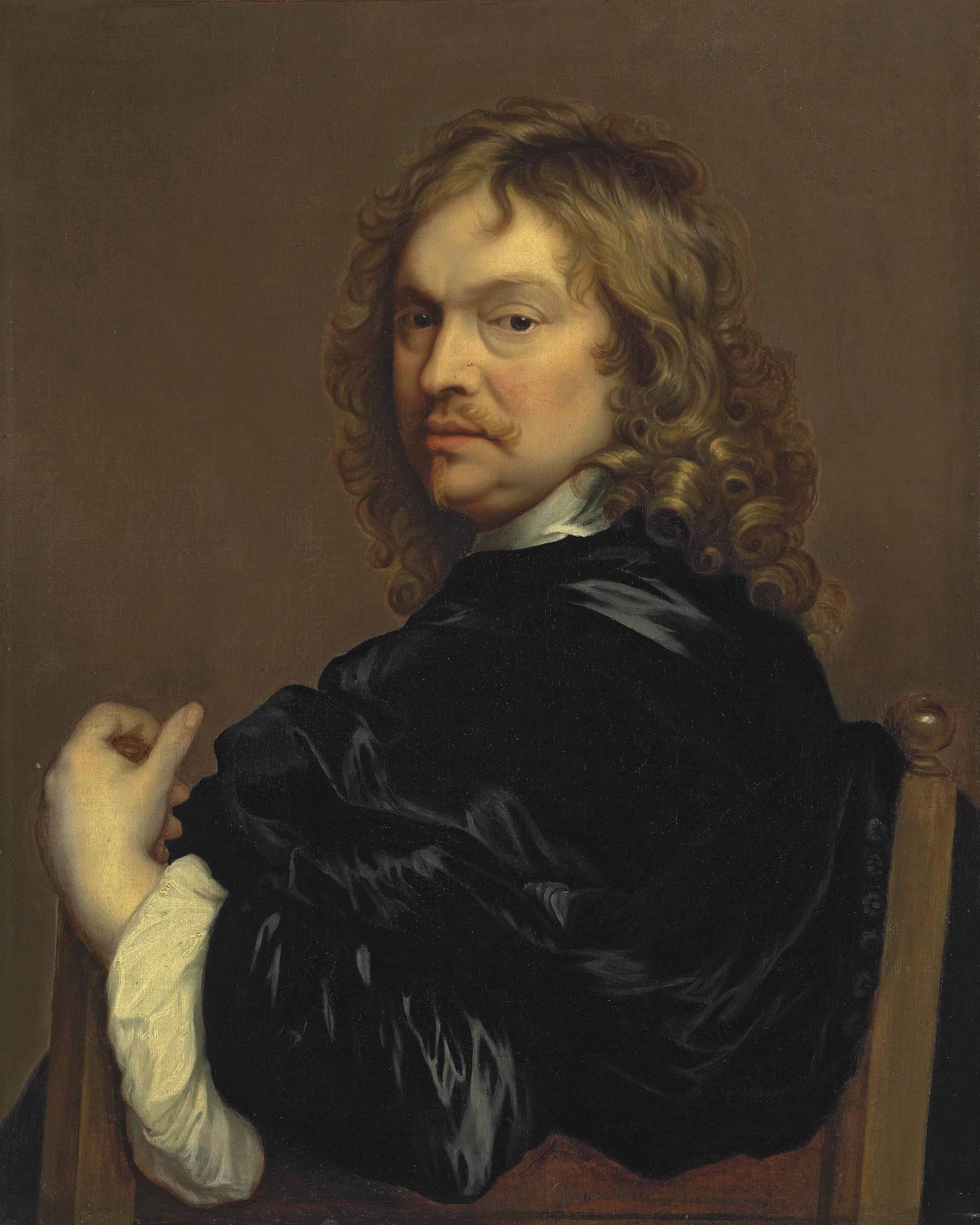 Adriaen Hanneman (The Hague c . 16041671) , Portrait of the artist