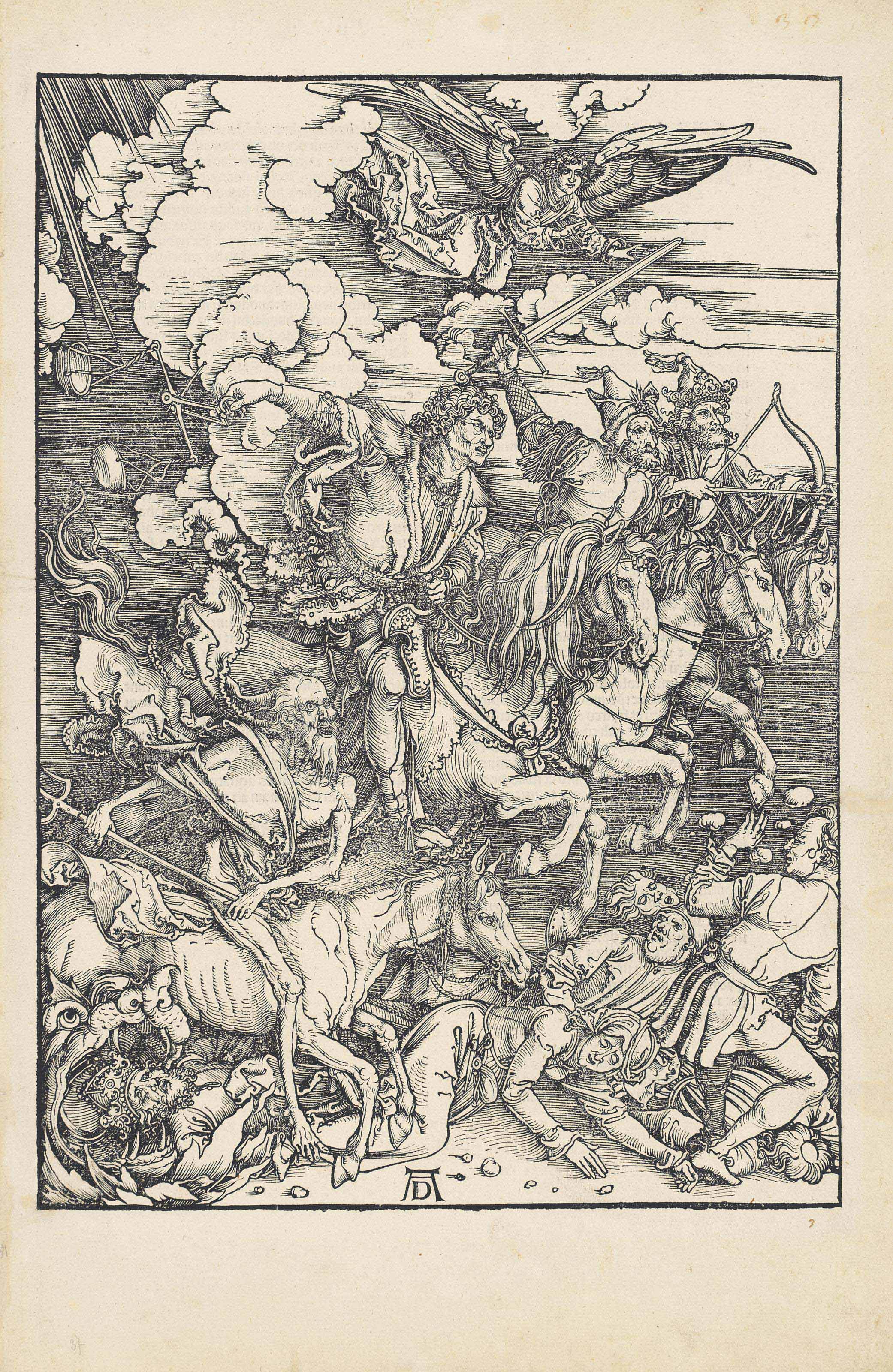 The Four Horsemen, from: The Apocalypse (B. 64; M., Holl. 167; S.M.S. 115)
