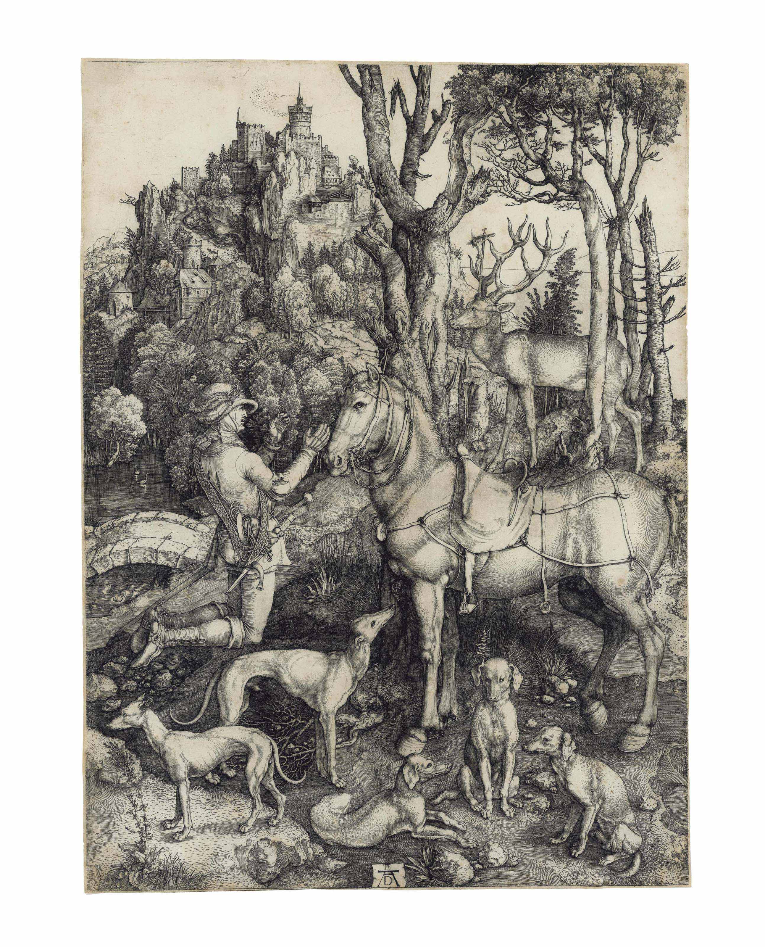 Albrecht Dürer (14711528) , Saint Eustace (B. 57; M., Holl. 60; S. M