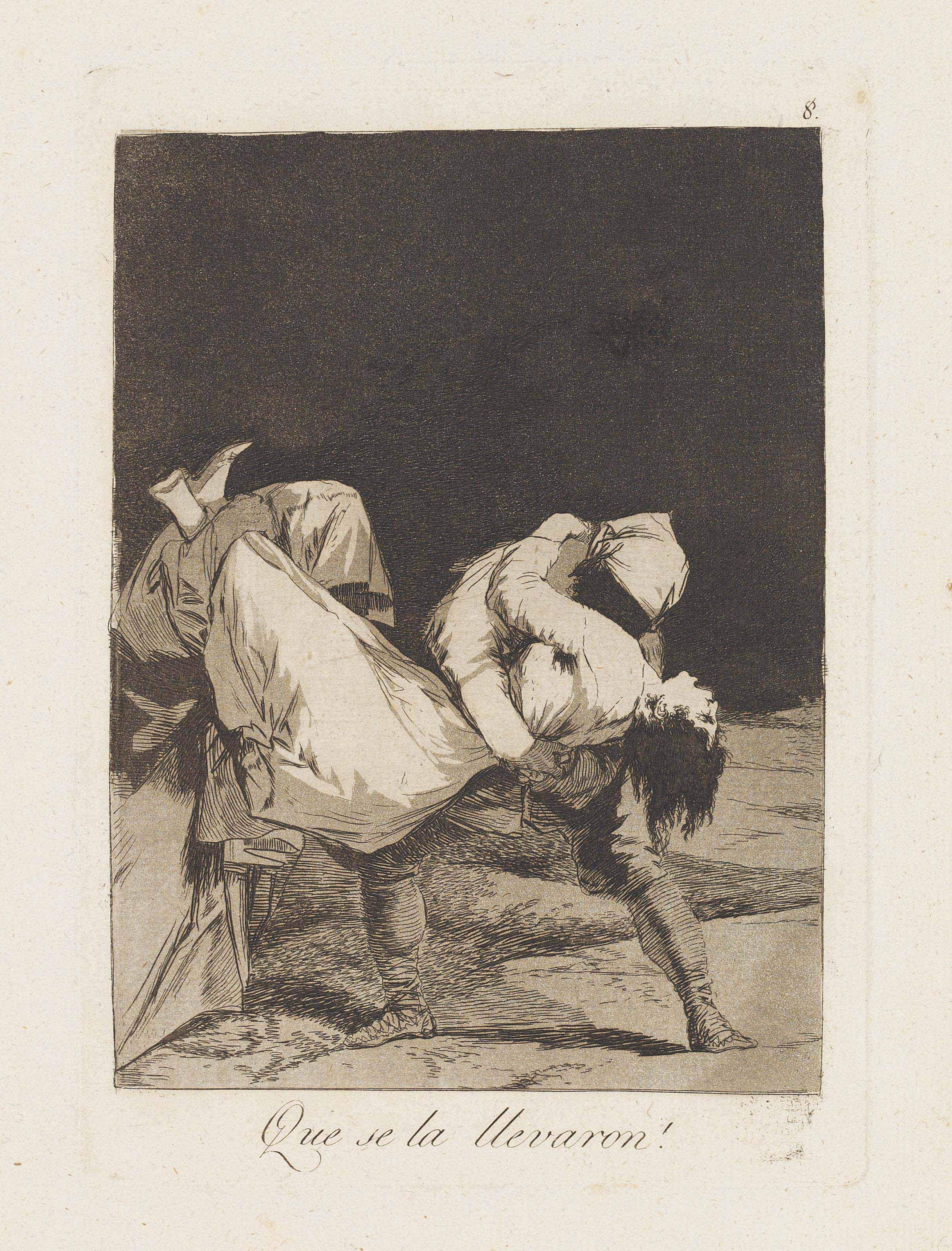 Seven plates from: Los Caprichos (H. 43, 44, 50, 57, 59, 60, 62) 
