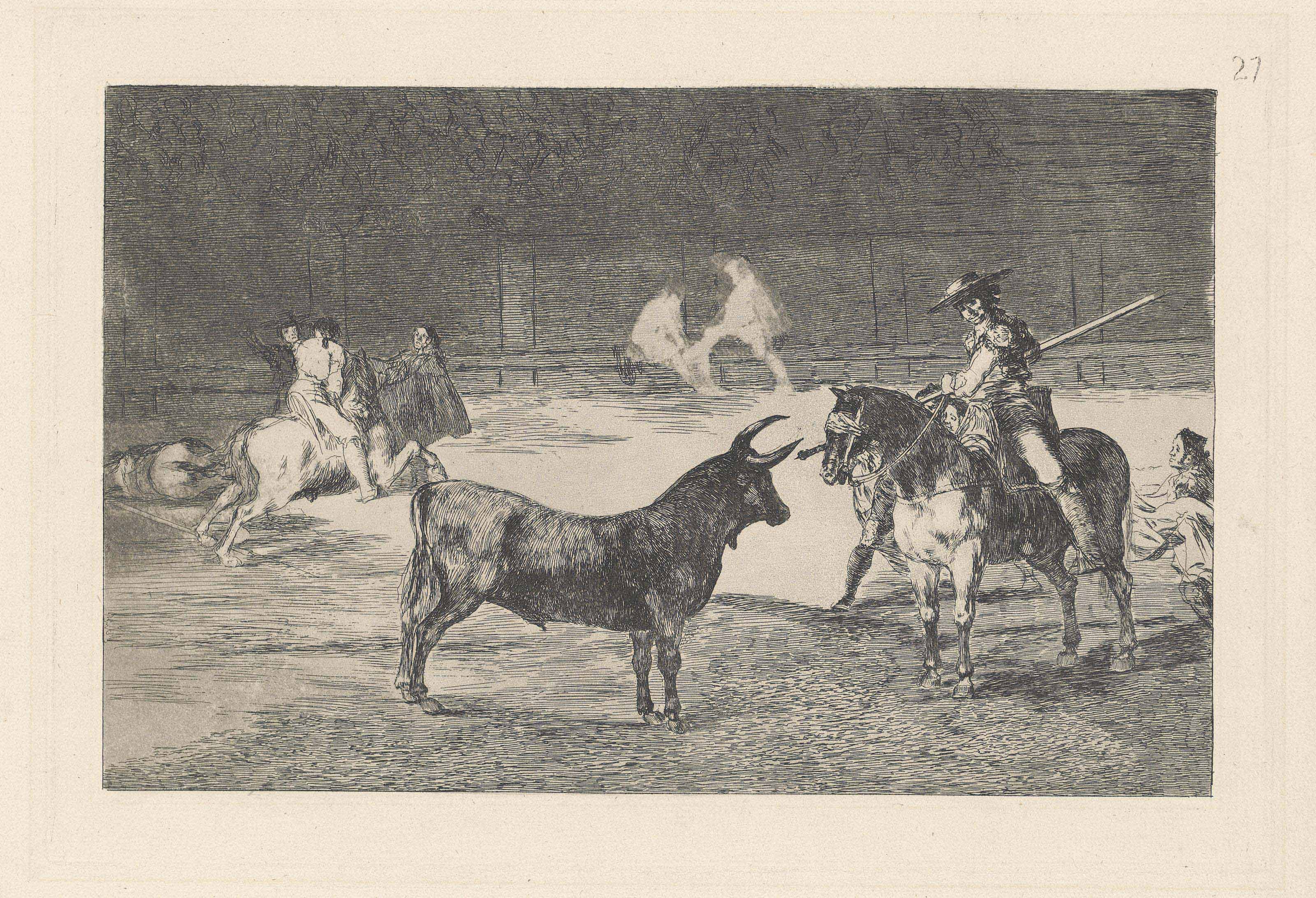 Five plates from: La Tauromaquia (D. 232, 240, 241, 245, 250; H. 212, 220, 221, 225, 230)
