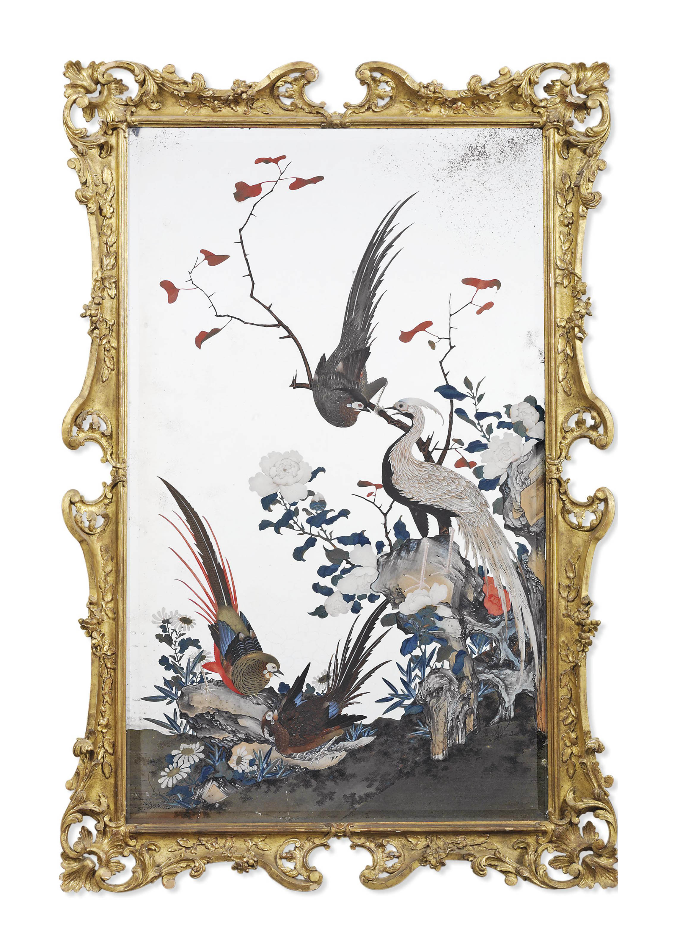 A Chinese Export Reverse Mirror Painting Late 18th Century