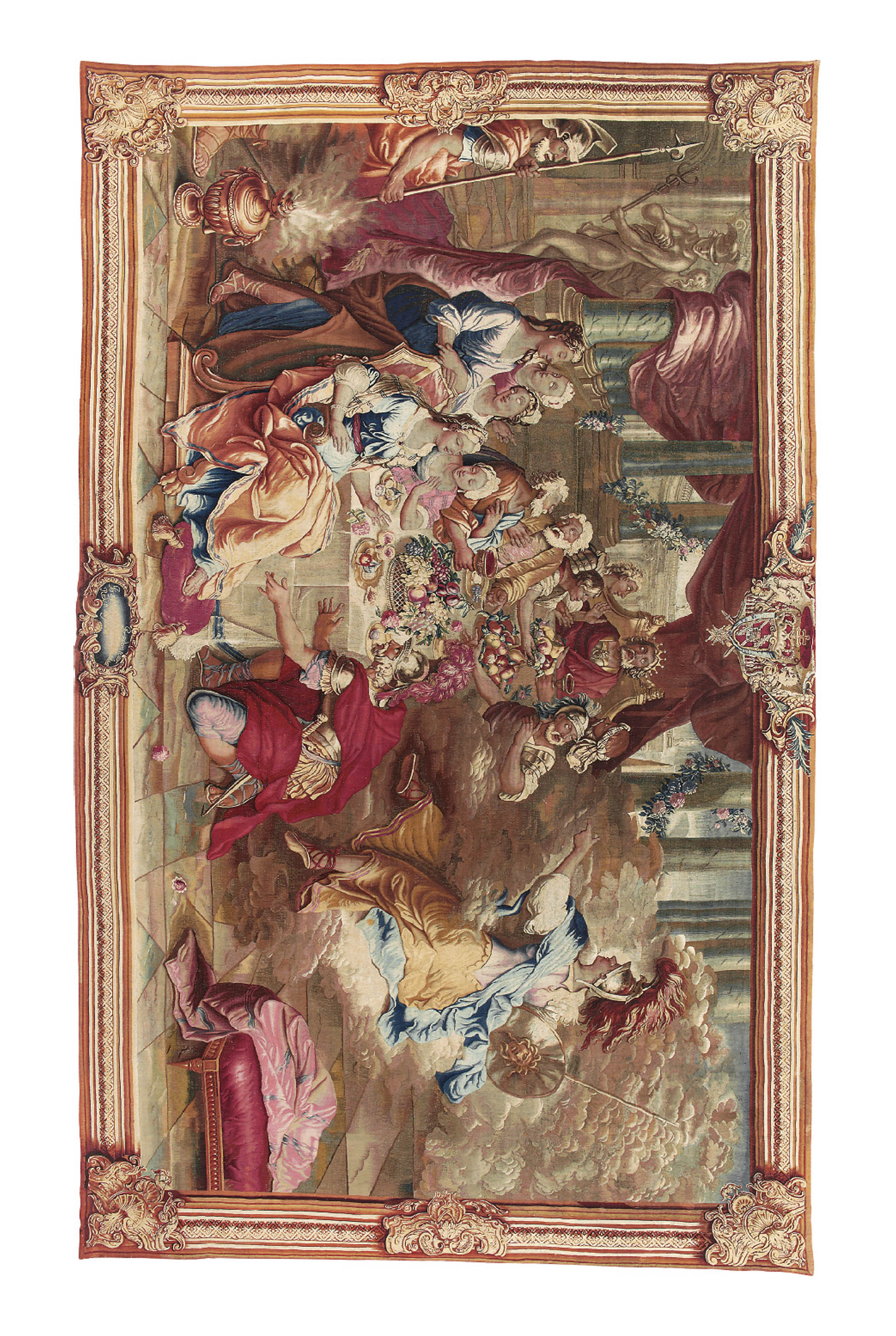 A FRENCH MYTHOLOGICAL TAPESTRY , GOBELINS, AFTER A DESIGN BY ANTOINE
