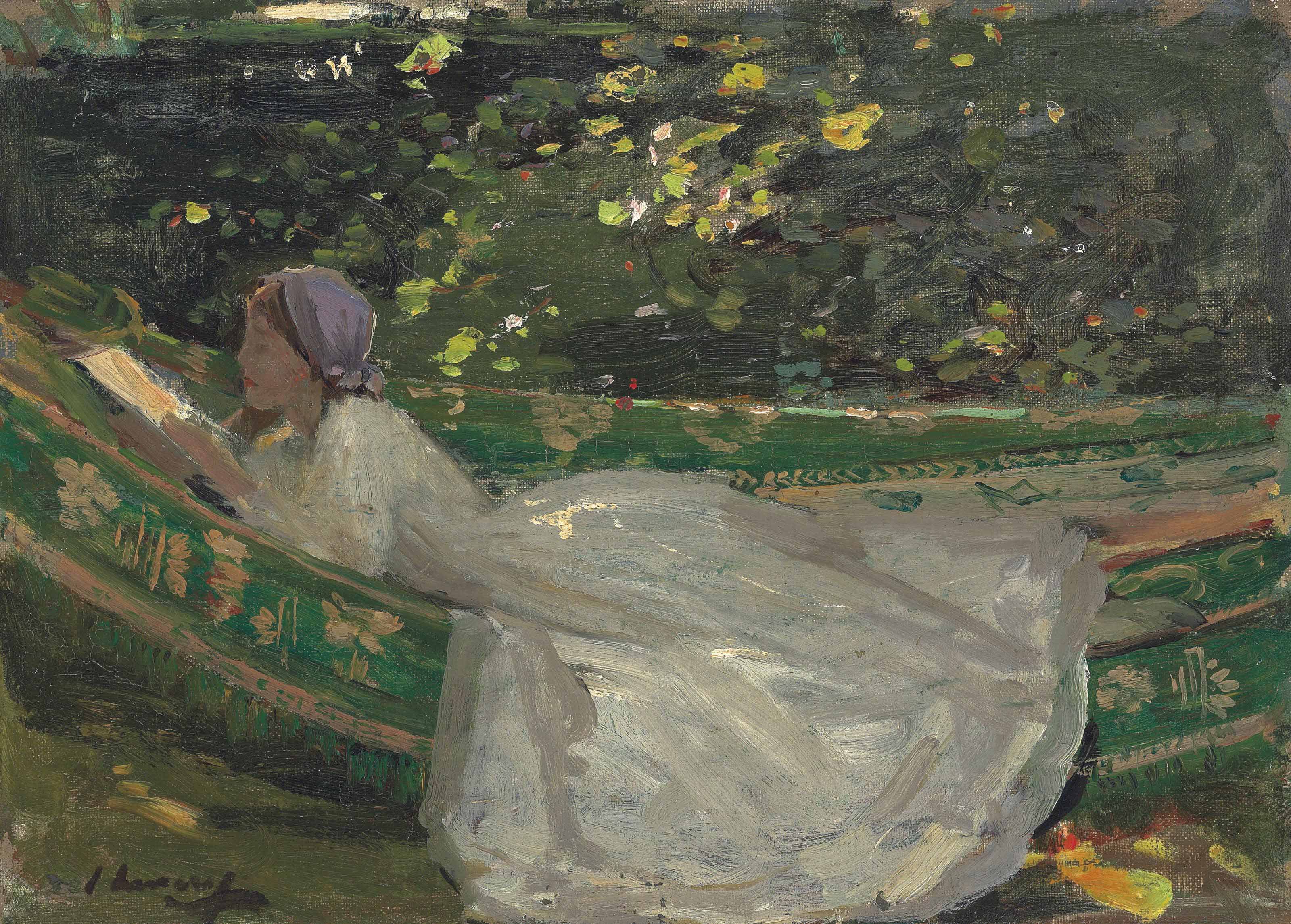 Sir John Lavery, R.S.A., R.H.A., R.A. (18561941) , The Green Hammock