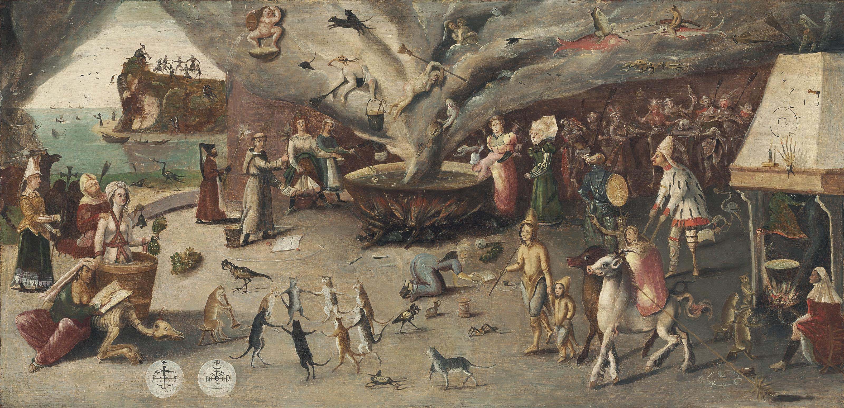 Follower Of Jan Mandijn The Witches Cove 16th Century